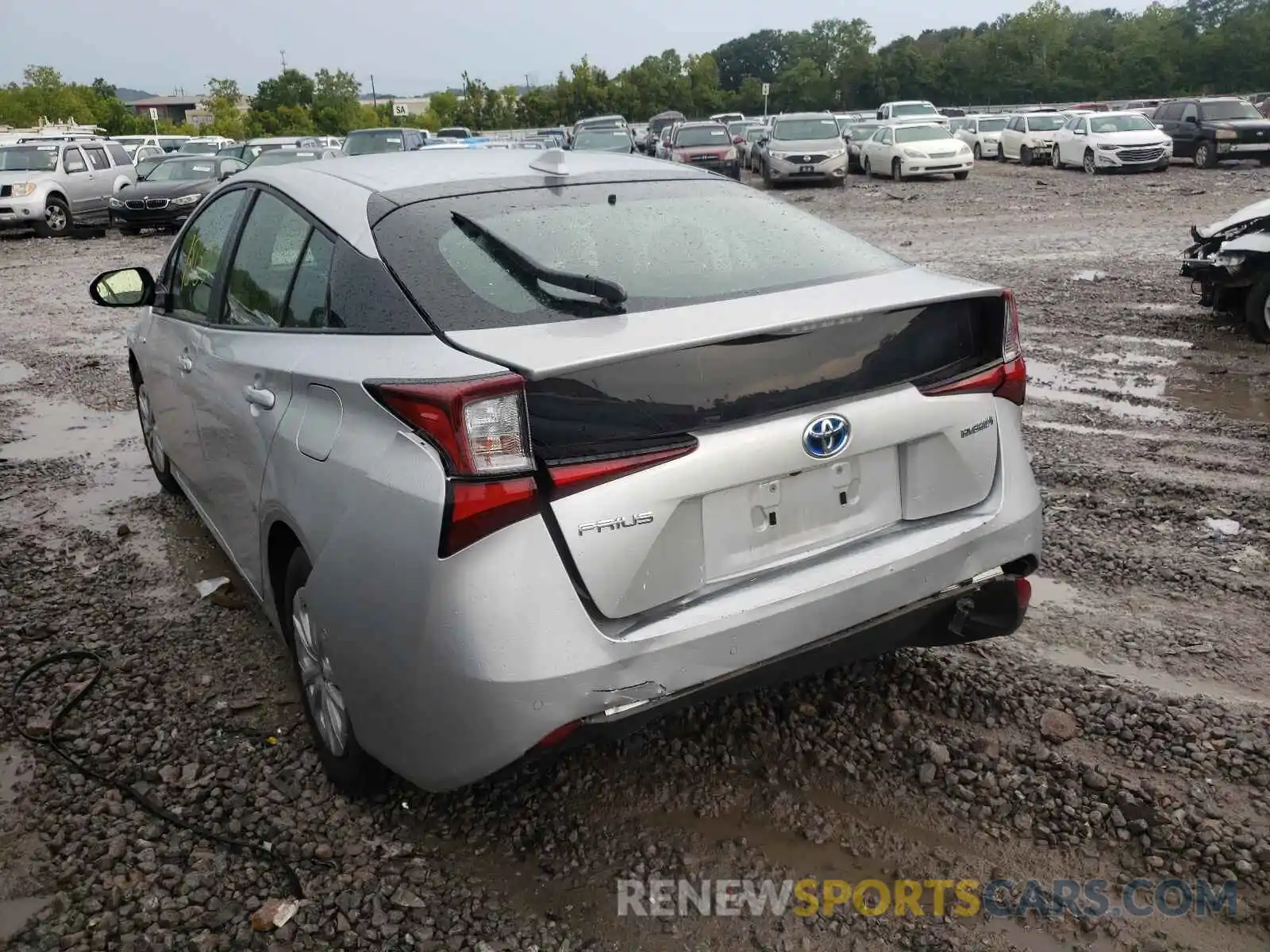 3 Photograph of a damaged car JTDKARFU5K3077694 TOYOTA PRIUS 2019