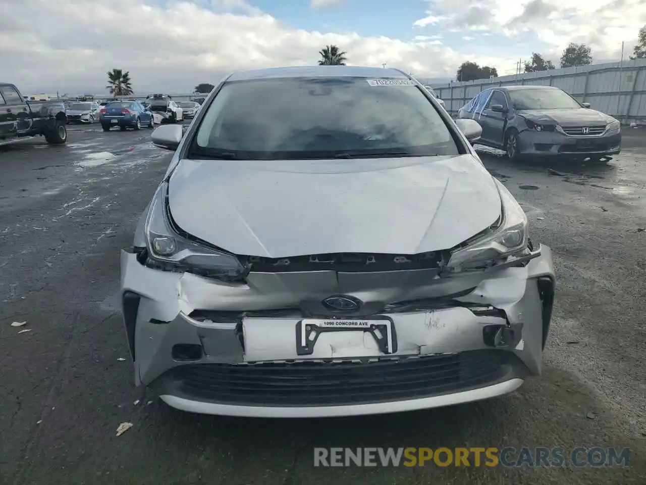 5 Photograph of a damaged car JTDKARFU5K3079865 TOYOTA PRIUS 2019