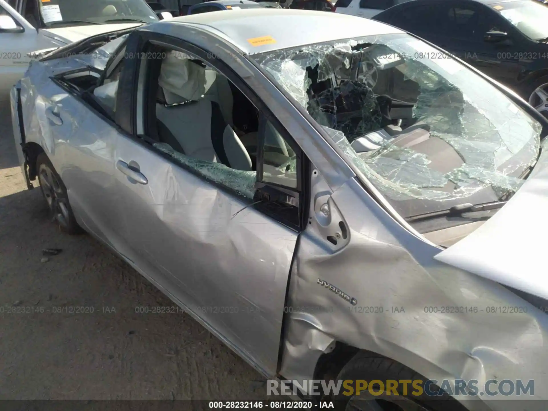 6 Photograph of a damaged car JTDKARFU5K3080272 TOYOTA PRIUS 2019