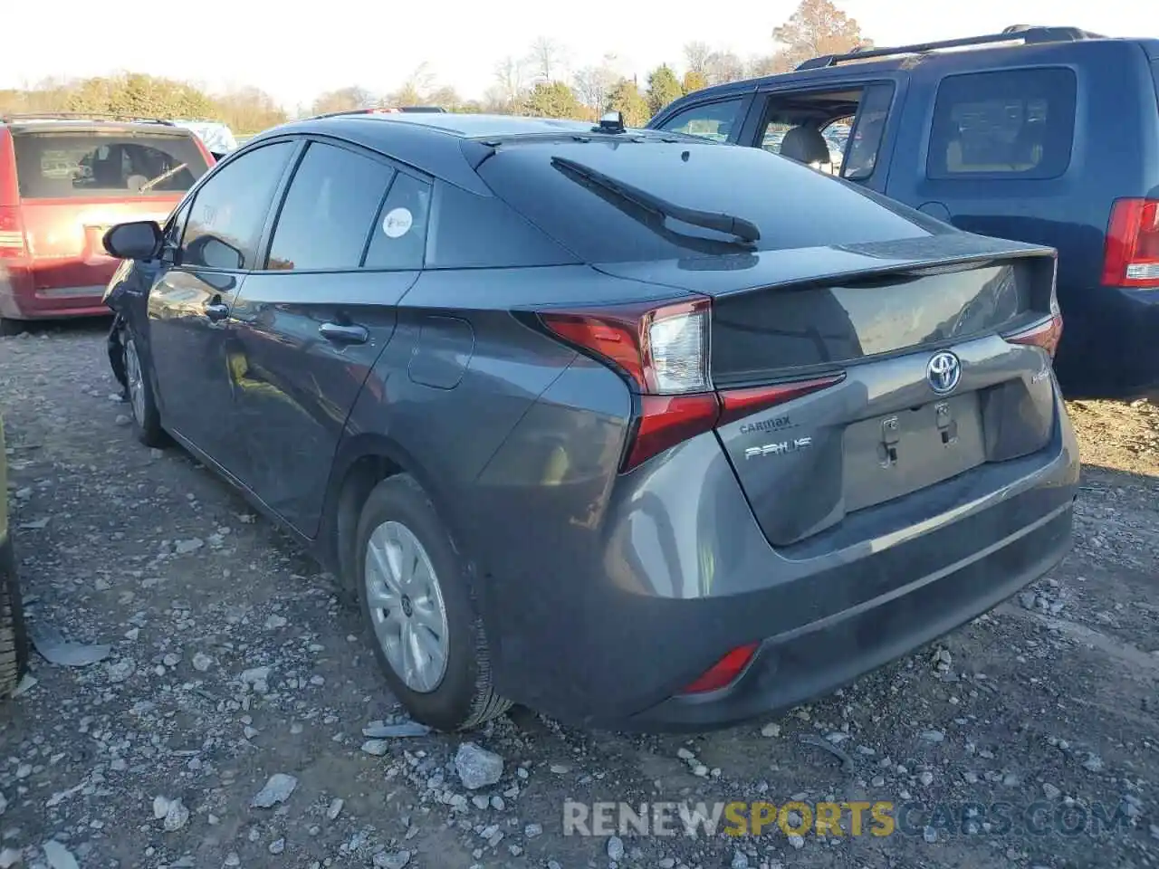 3 Photograph of a damaged car JTDKARFU5K3082121 TOYOTA PRIUS 2019