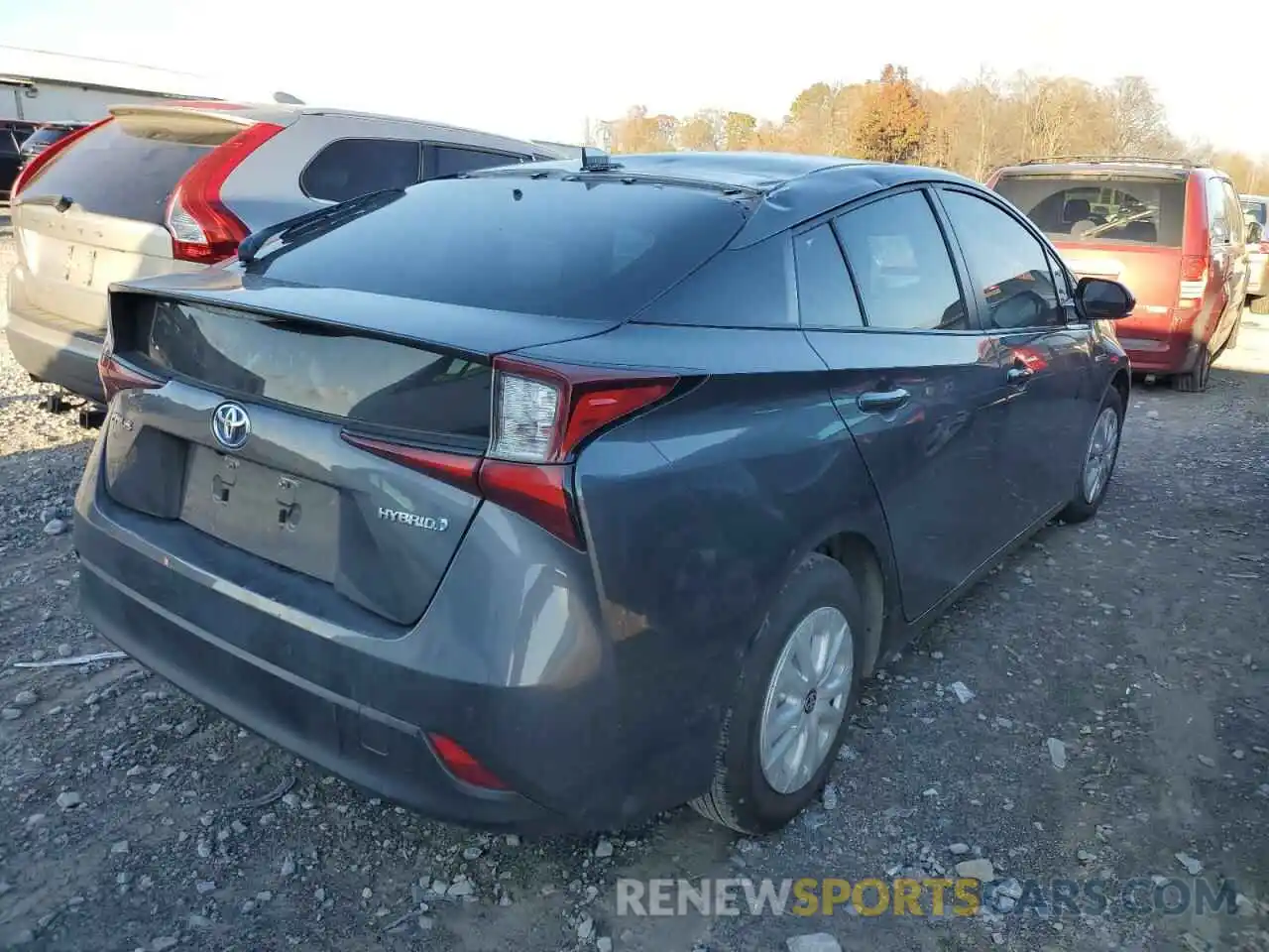 4 Photograph of a damaged car JTDKARFU5K3082121 TOYOTA PRIUS 2019