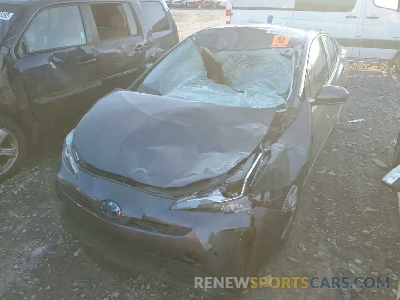 9 Photograph of a damaged car JTDKARFU5K3082121 TOYOTA PRIUS 2019