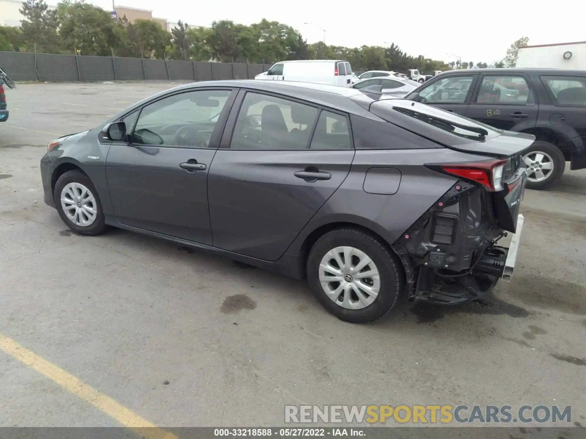 3 Photograph of a damaged car JTDKARFU5K3083804 TOYOTA PRIUS 2019