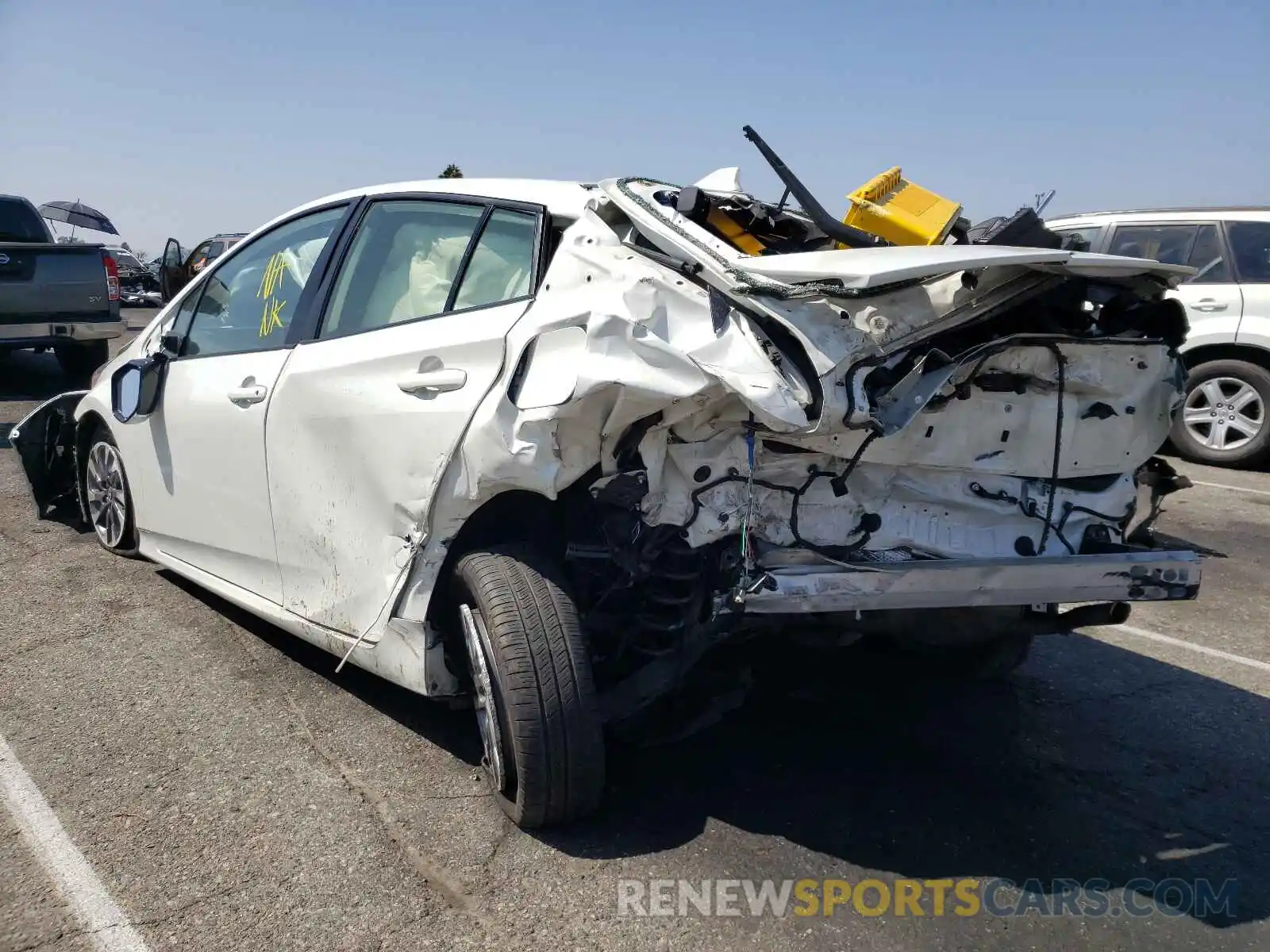 3 Photograph of a damaged car JTDKARFU5K3085567 TOYOTA PRIUS 2019