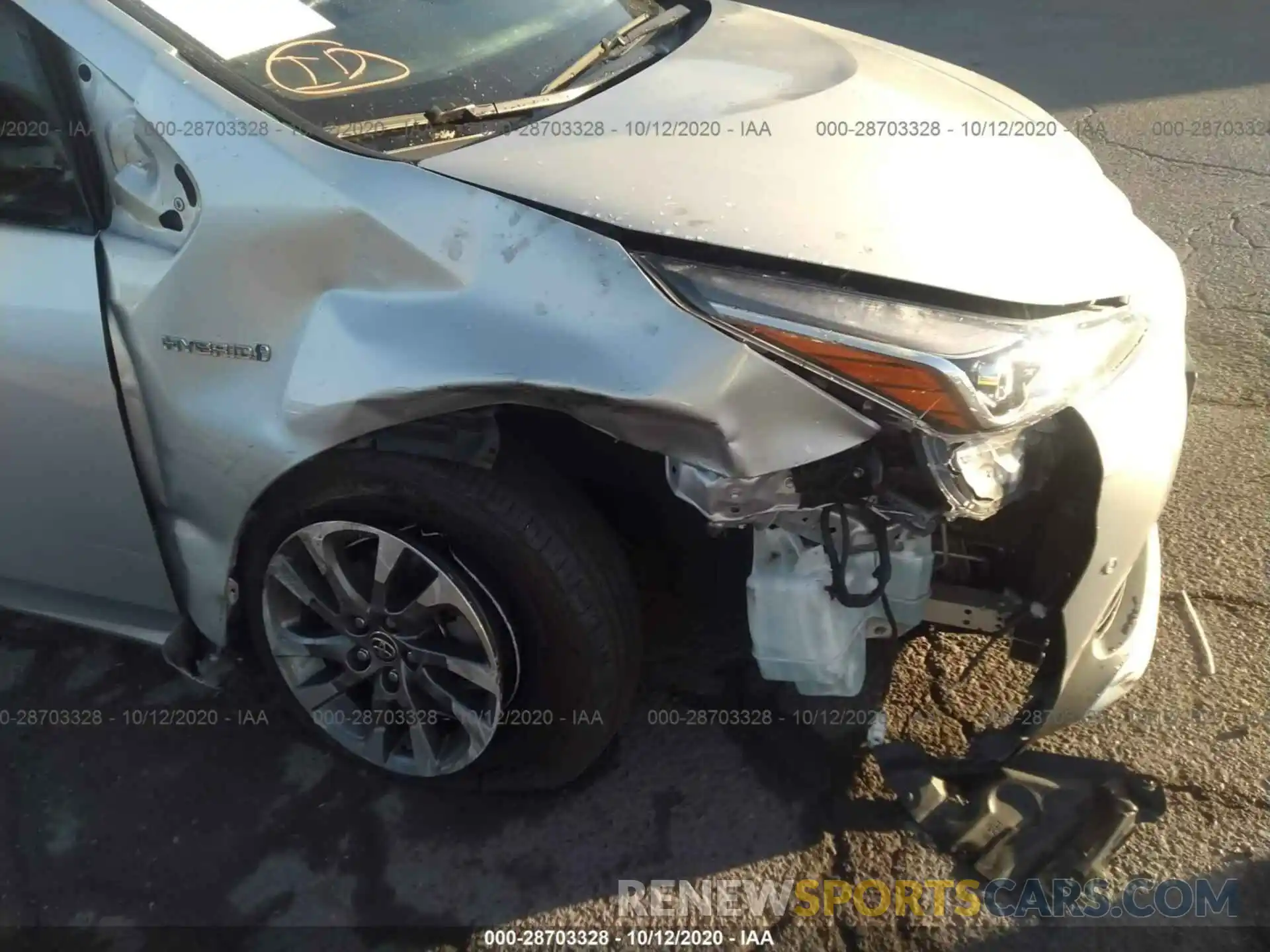 6 Photograph of a damaged car JTDKARFU5K3085939 TOYOTA PRIUS 2019