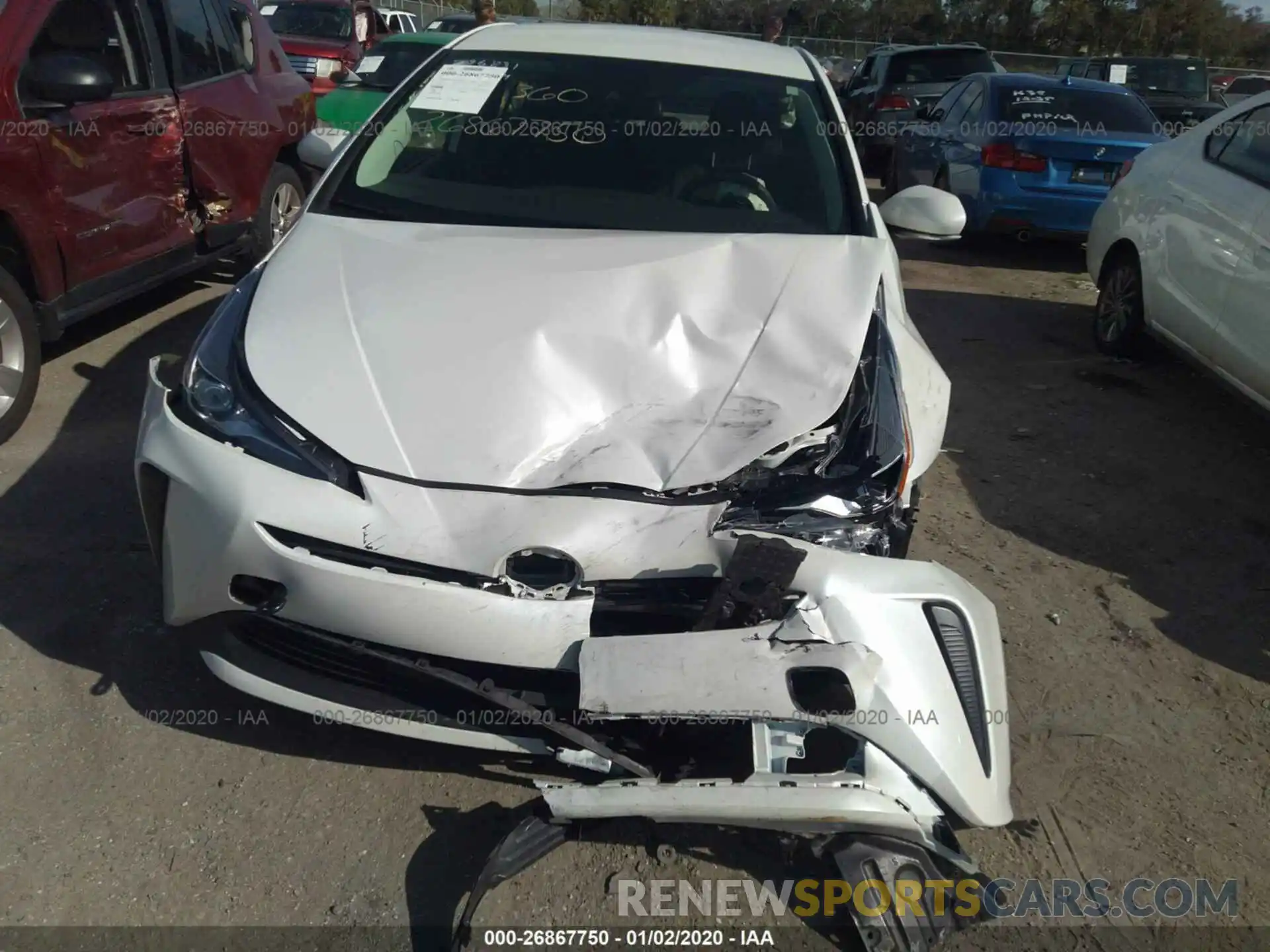 6 Photograph of a damaged car JTDKARFU5K3087531 TOYOTA PRIUS 2019