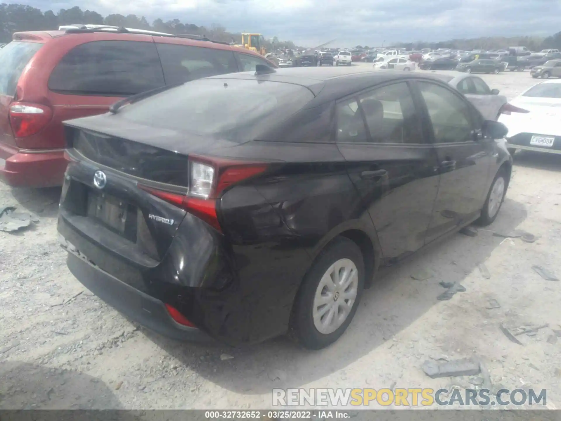 4 Photograph of a damaged car JTDKARFU5K3089151 TOYOTA PRIUS 2019