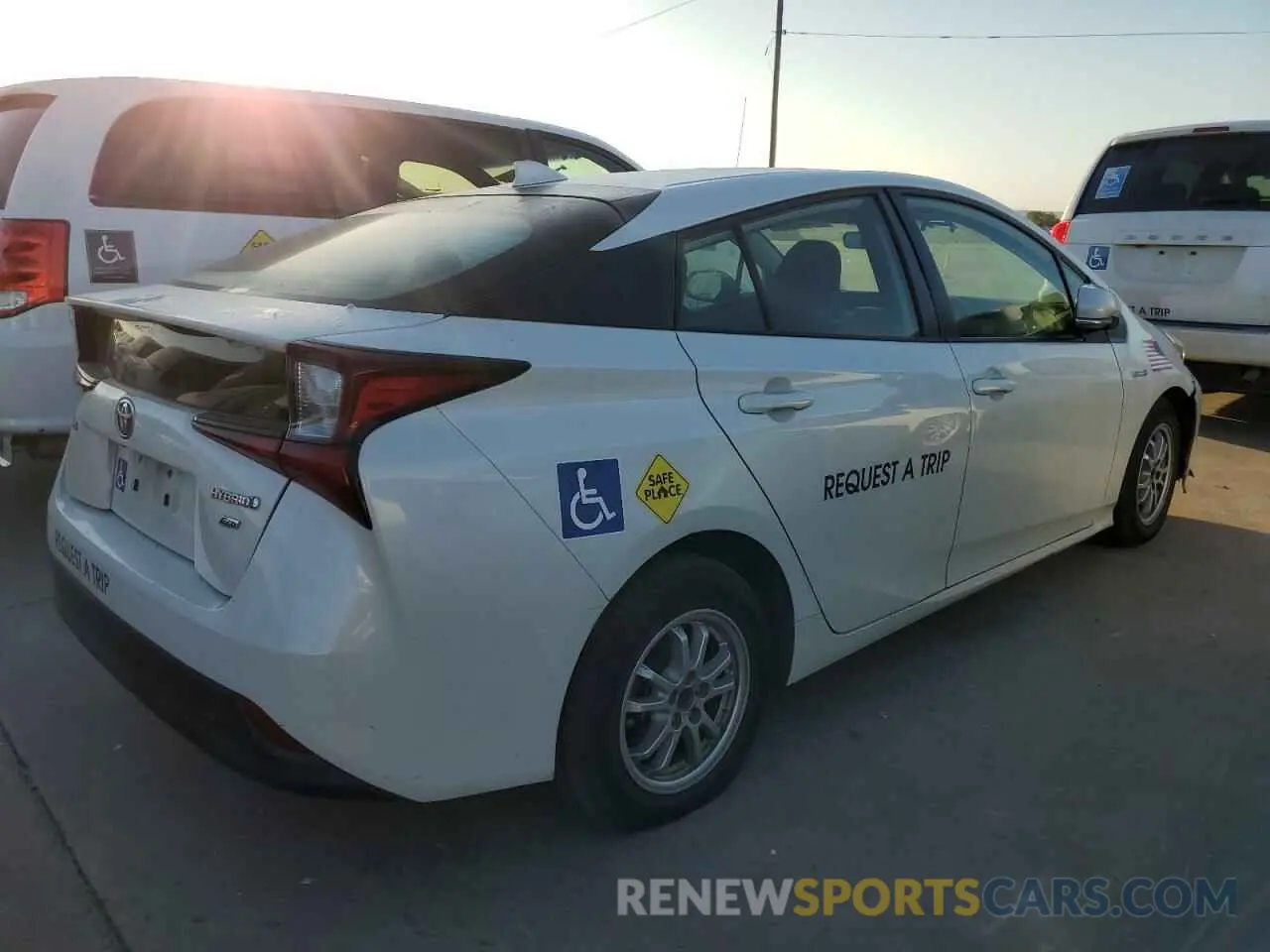 3 Photograph of a damaged car JTDKARFU5K3091210 TOYOTA PRIUS 2019