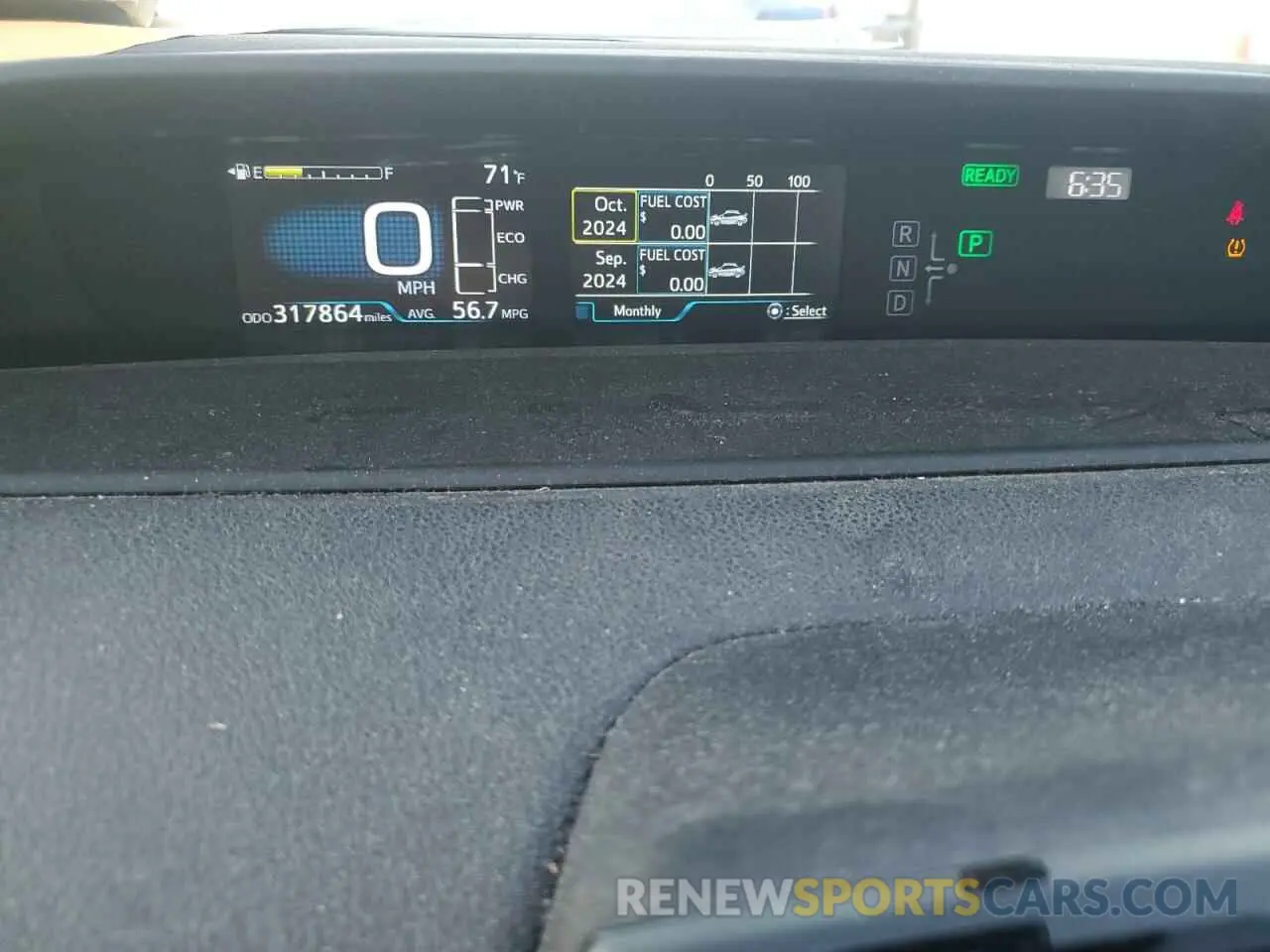 9 Photograph of a damaged car JTDKARFU5K3091210 TOYOTA PRIUS 2019