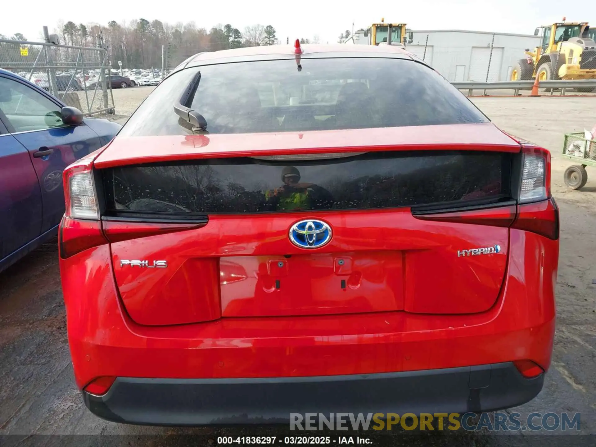 16 Photograph of a damaged car JTDKARFU5K3091949 TOYOTA PRIUS 2019