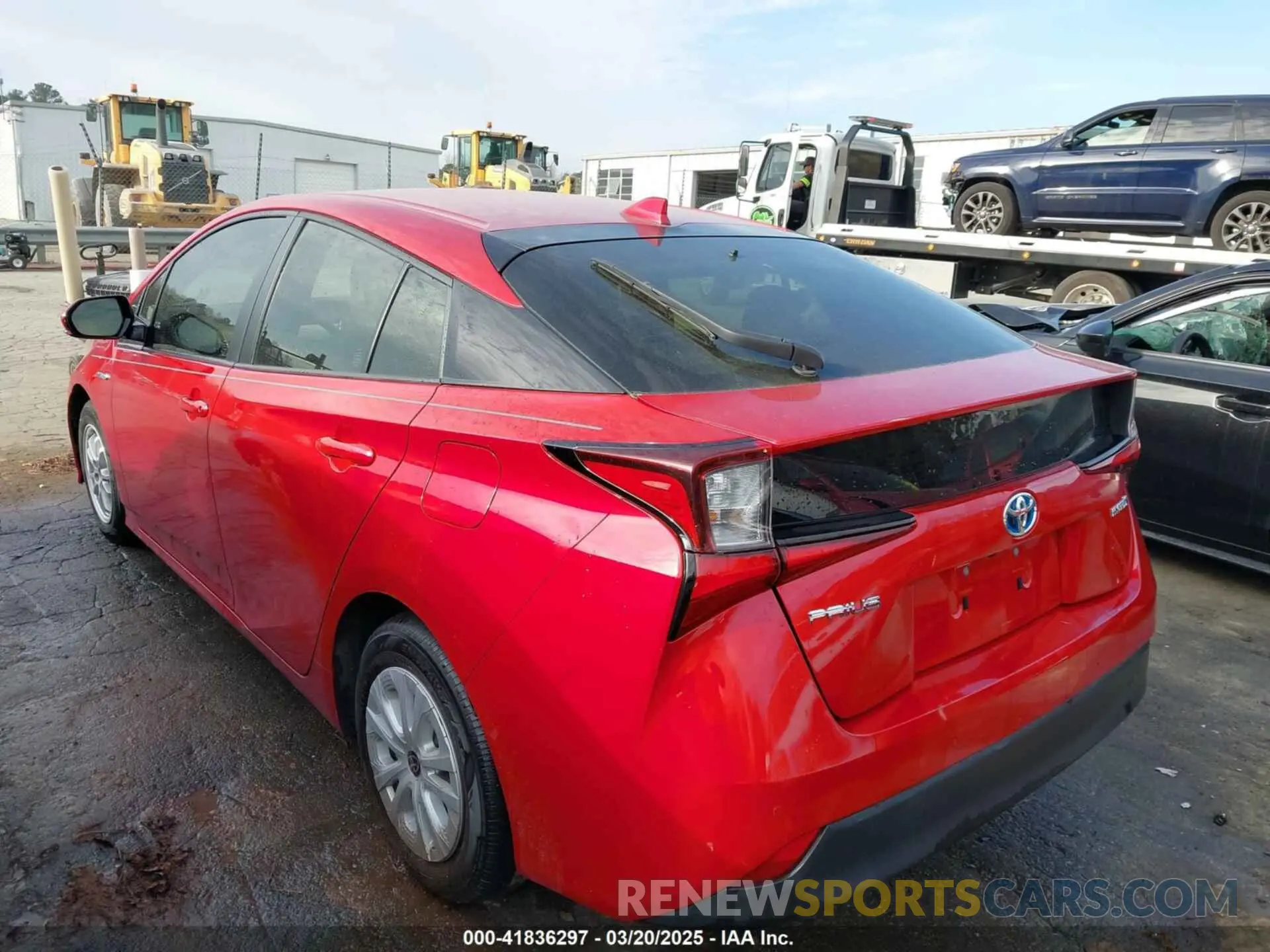 3 Photograph of a damaged car JTDKARFU5K3091949 TOYOTA PRIUS 2019