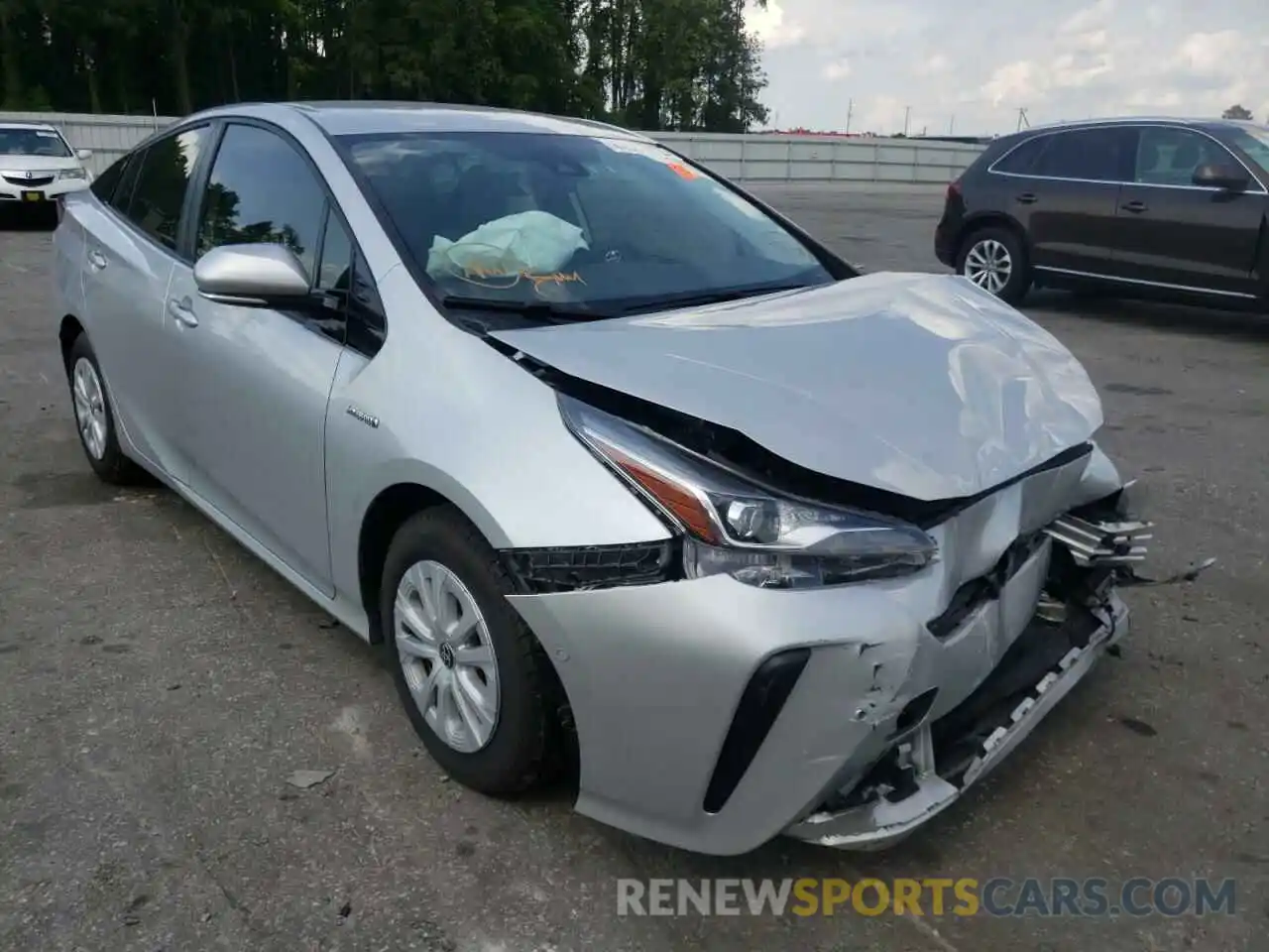 1 Photograph of a damaged car JTDKARFU5K3095287 TOYOTA PRIUS 2019