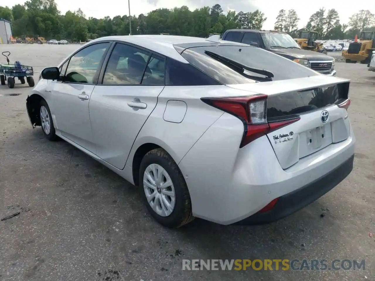 3 Photograph of a damaged car JTDKARFU5K3095287 TOYOTA PRIUS 2019