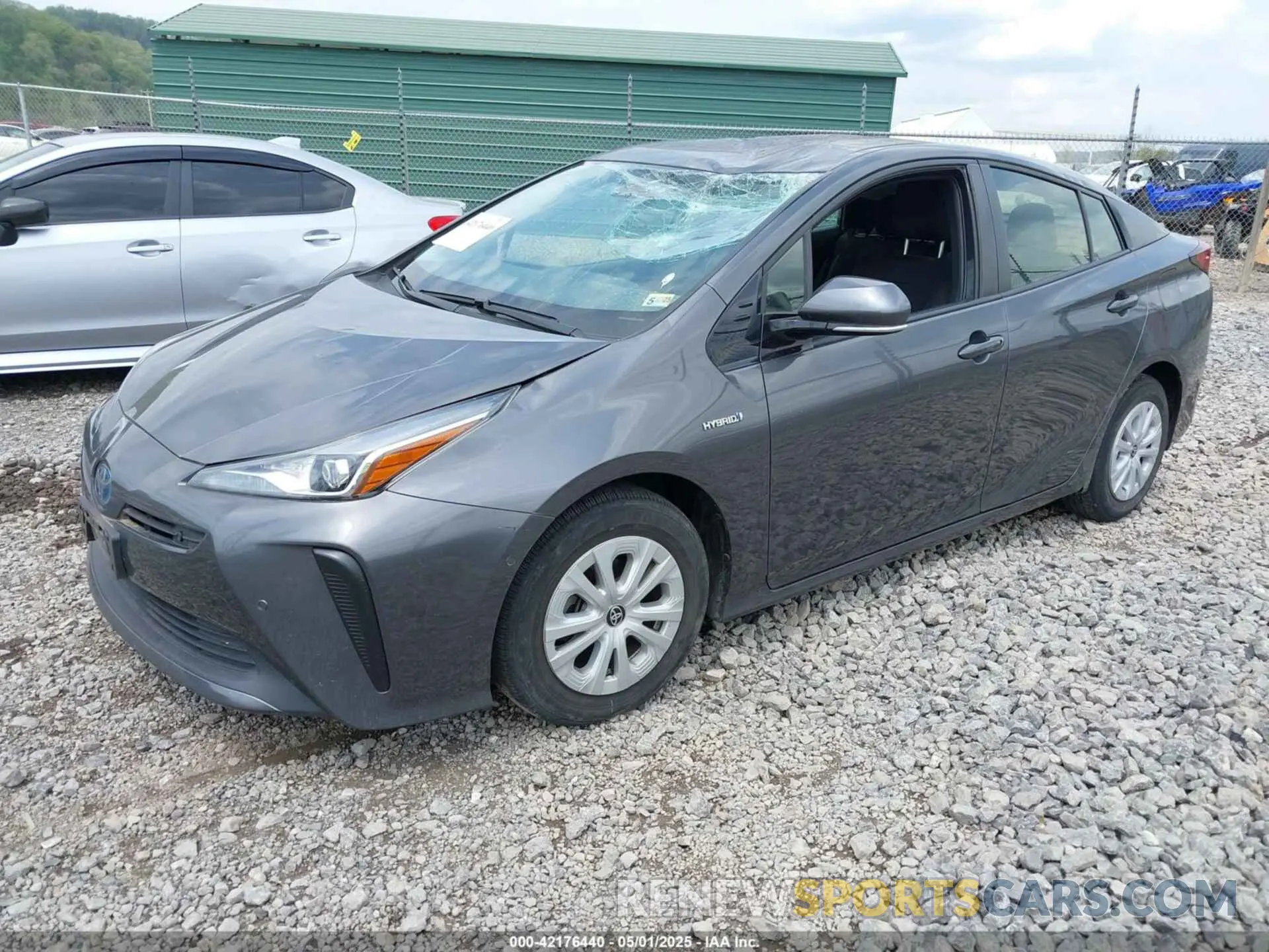 2 Photograph of a damaged car JTDKARFU5K3096732 TOYOTA PRIUS 2019
