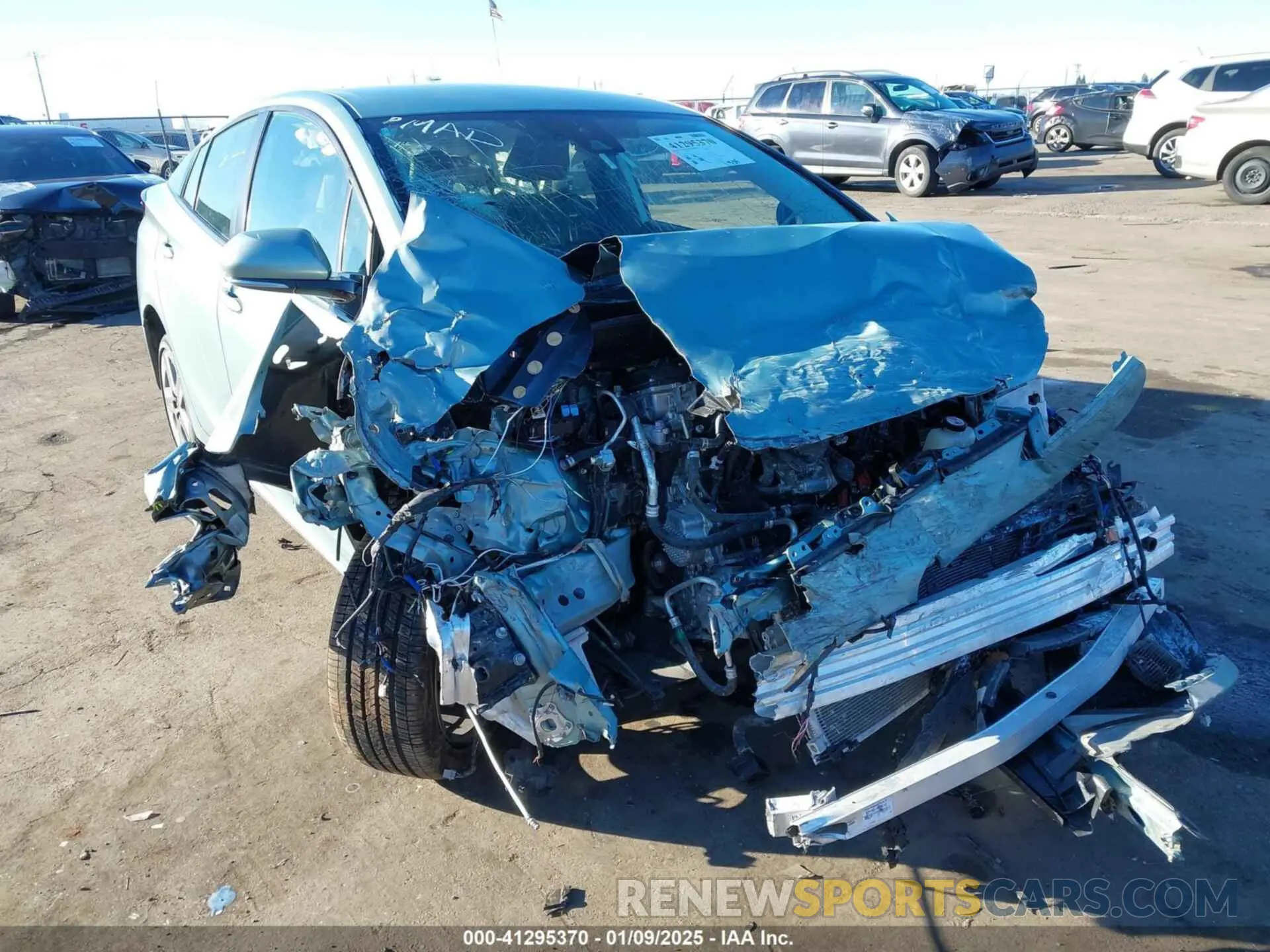 6 Photograph of a damaged car JTDKARFU5K3098982 TOYOTA PRIUS 2019