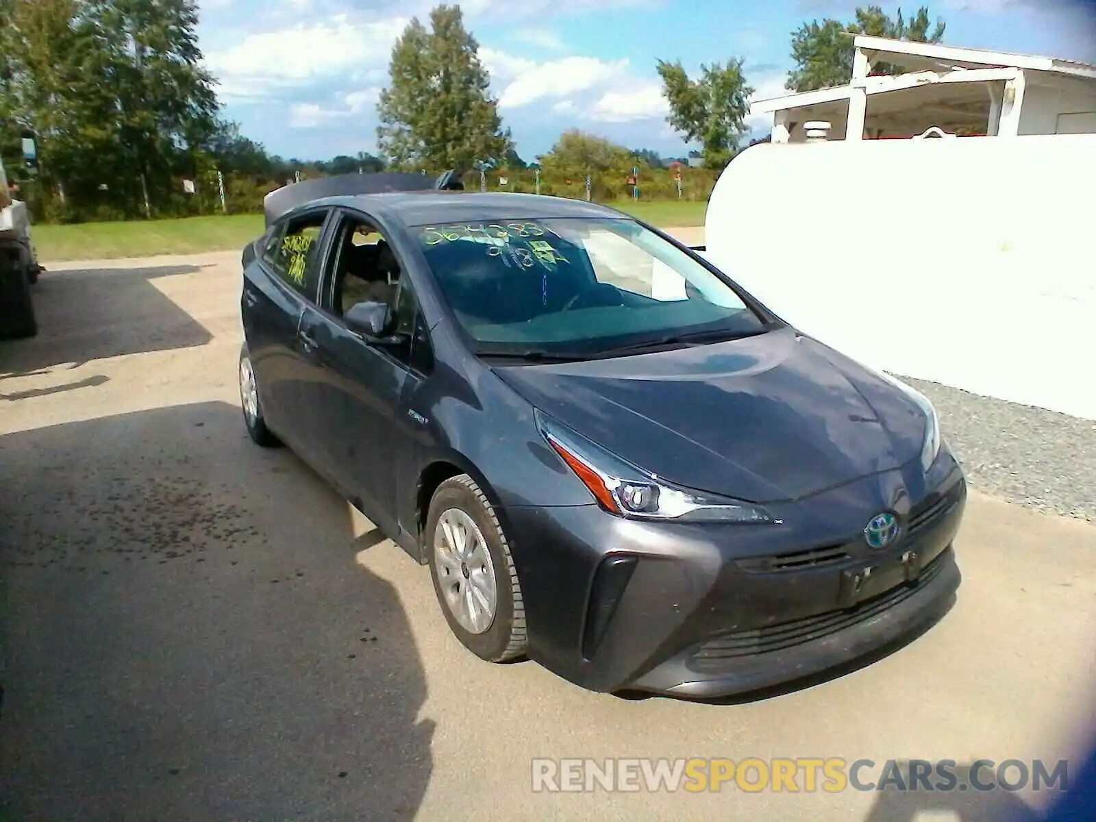 1 Photograph of a damaged car JTDKARFU5K3100634 TOYOTA PRIUS 2019