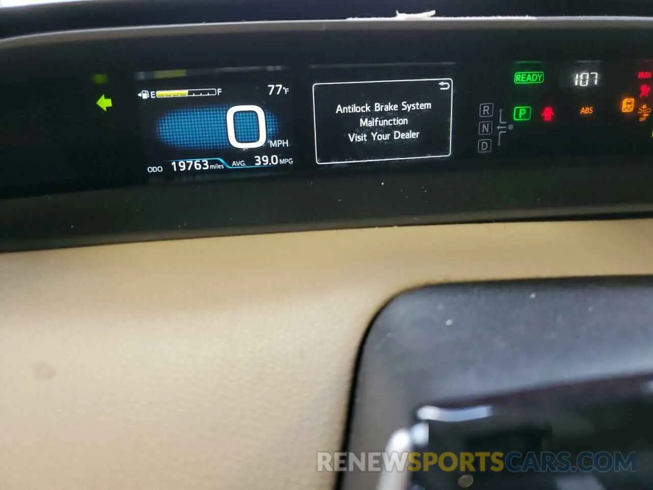 9 Photograph of a damaged car JTDKARFU5K3100990 TOYOTA PRIUS 2019