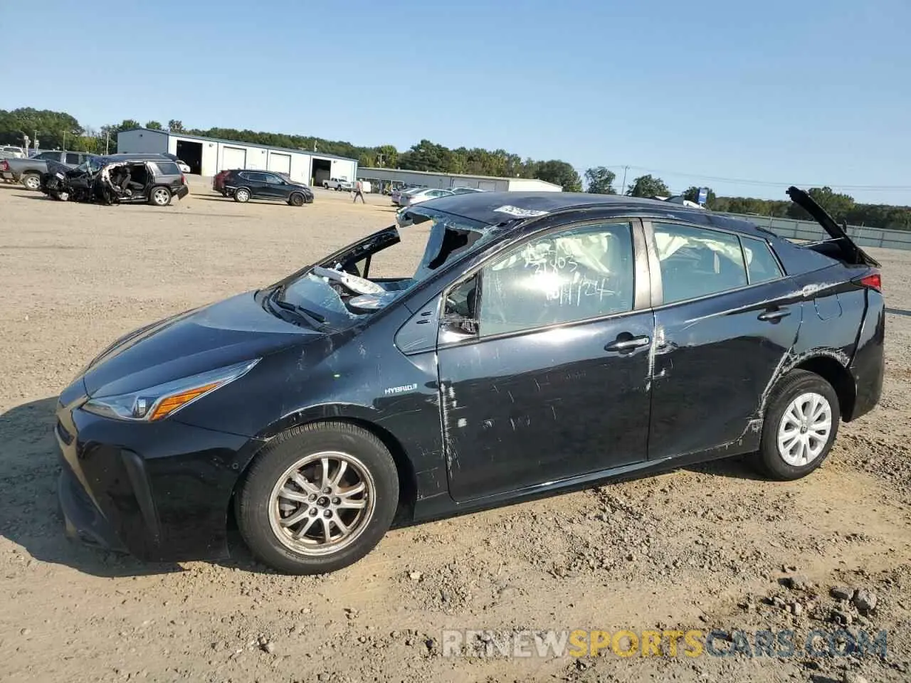 1 Photograph of a damaged car JTDKARFU5K3101041 TOYOTA PRIUS 2019