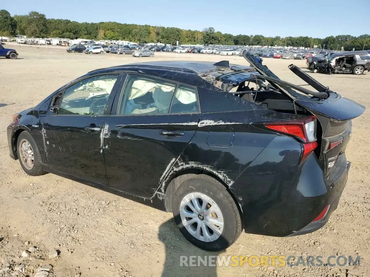 2 Photograph of a damaged car JTDKARFU5K3101041 TOYOTA PRIUS 2019