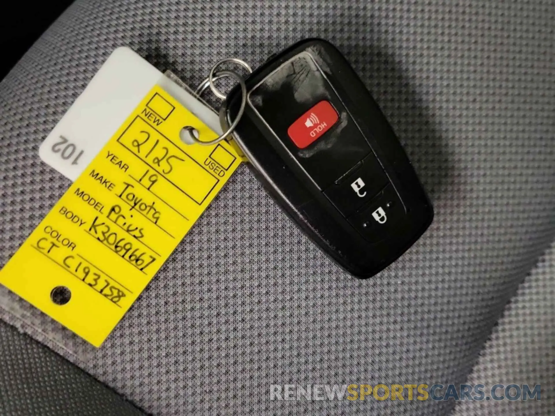 23 Photograph of a damaged car JTDKARFU6K3069667 TOYOTA PRIUS 2019