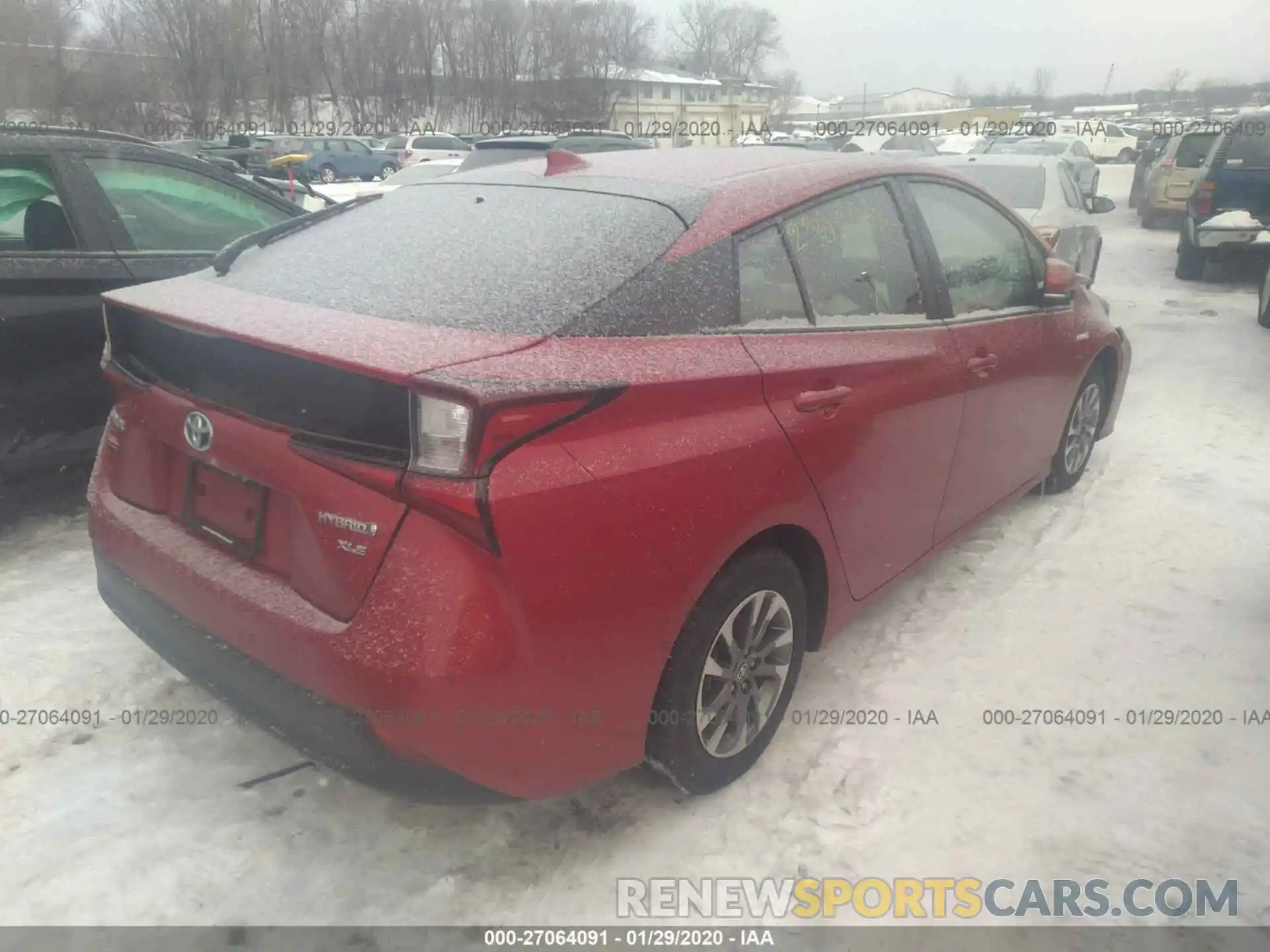 4 Photograph of a damaged car JTDKARFU6K3069720 TOYOTA PRIUS 2019