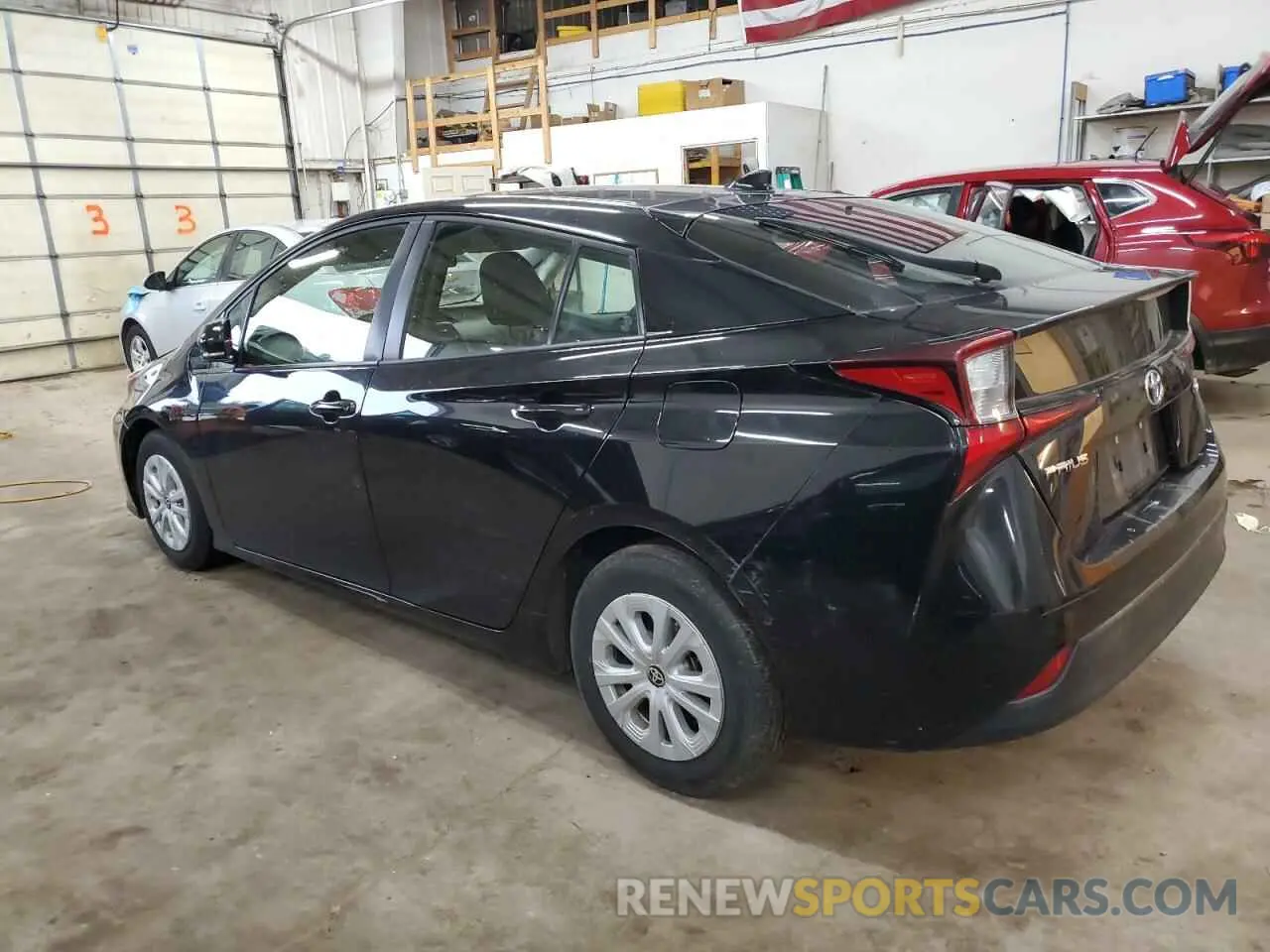 2 Photograph of a damaged car JTDKARFU6K3070446 TOYOTA PRIUS 2019