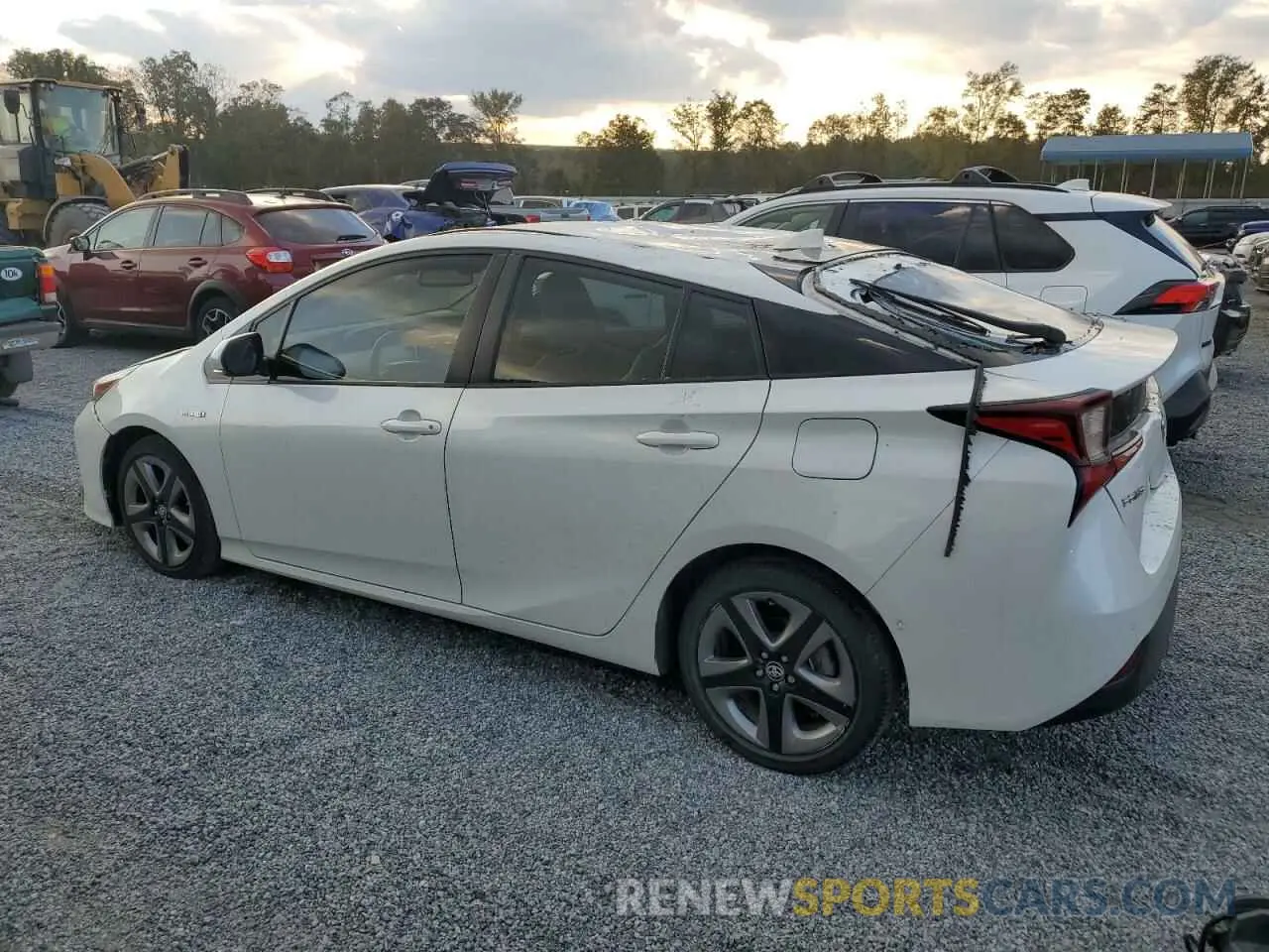 2 Photograph of a damaged car JTDKARFU6K3071337 TOYOTA PRIUS 2019