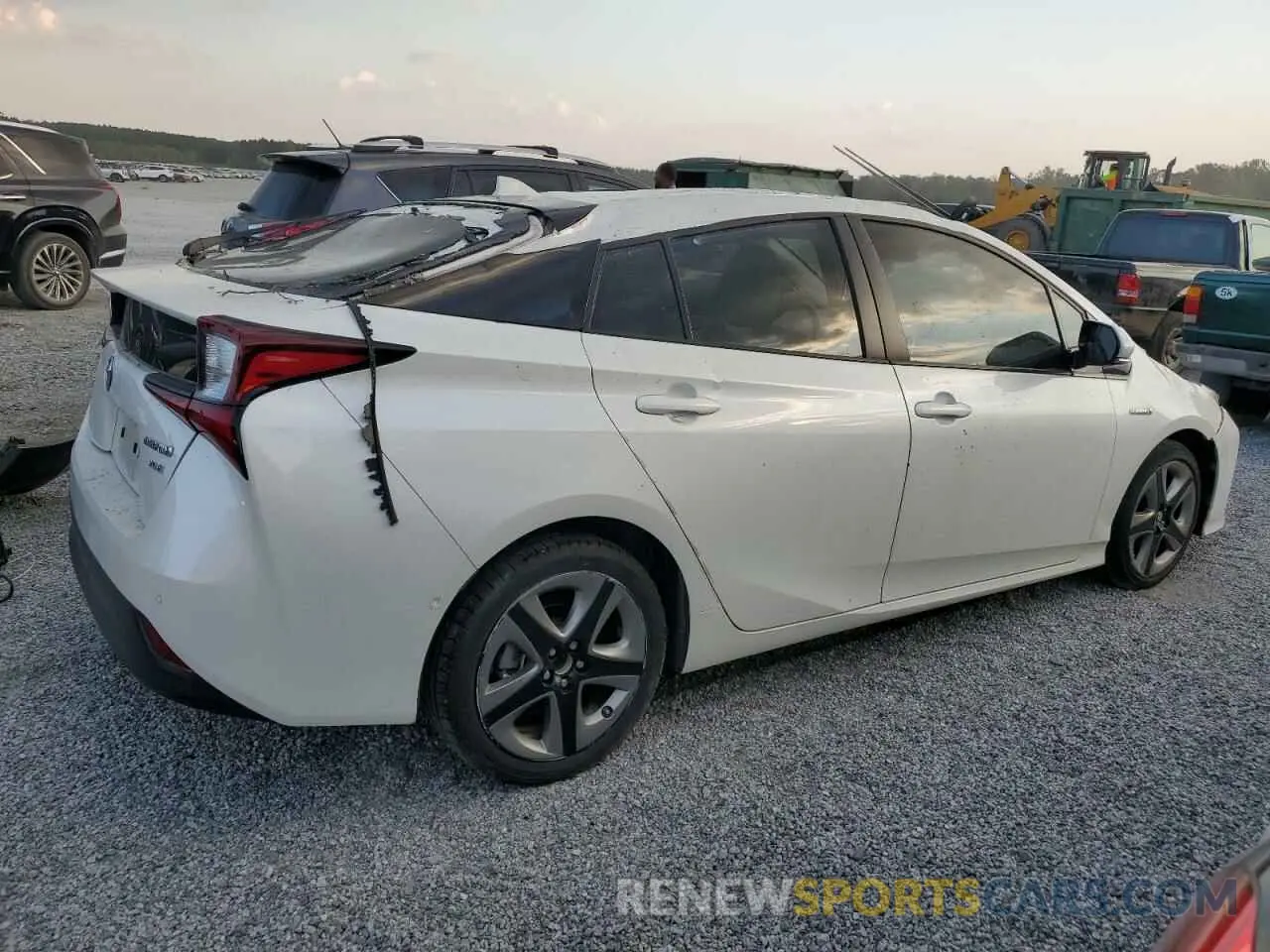3 Photograph of a damaged car JTDKARFU6K3071337 TOYOTA PRIUS 2019