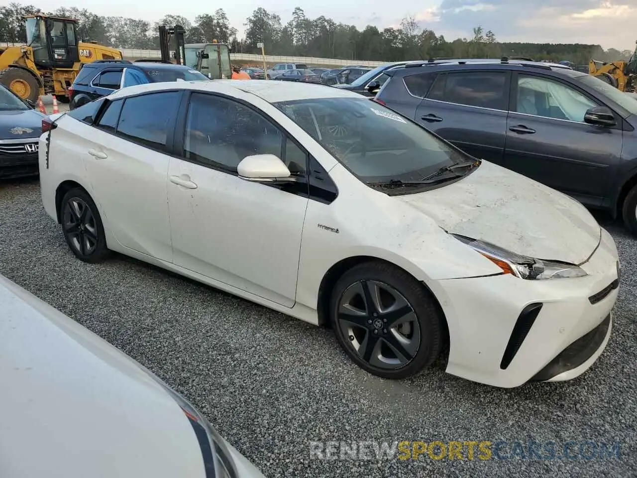 4 Photograph of a damaged car JTDKARFU6K3071337 TOYOTA PRIUS 2019
