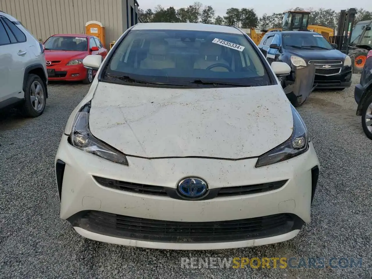 5 Photograph of a damaged car JTDKARFU6K3071337 TOYOTA PRIUS 2019