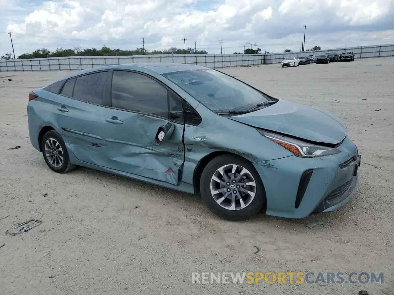 4 Photograph of a damaged car JTDKARFU6K3079079 TOYOTA PRIUS 2019