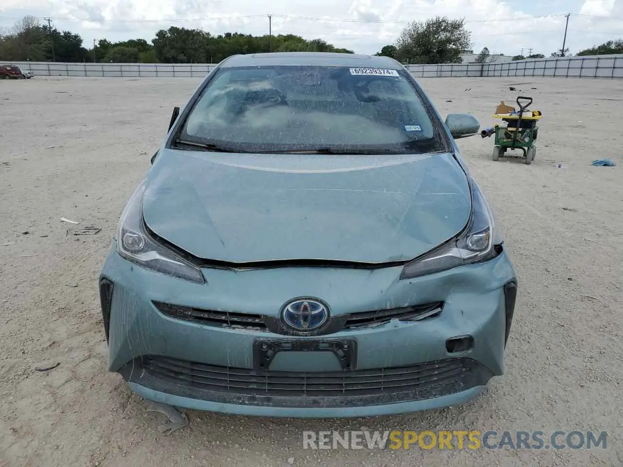 5 Photograph of a damaged car JTDKARFU6K3079079 TOYOTA PRIUS 2019