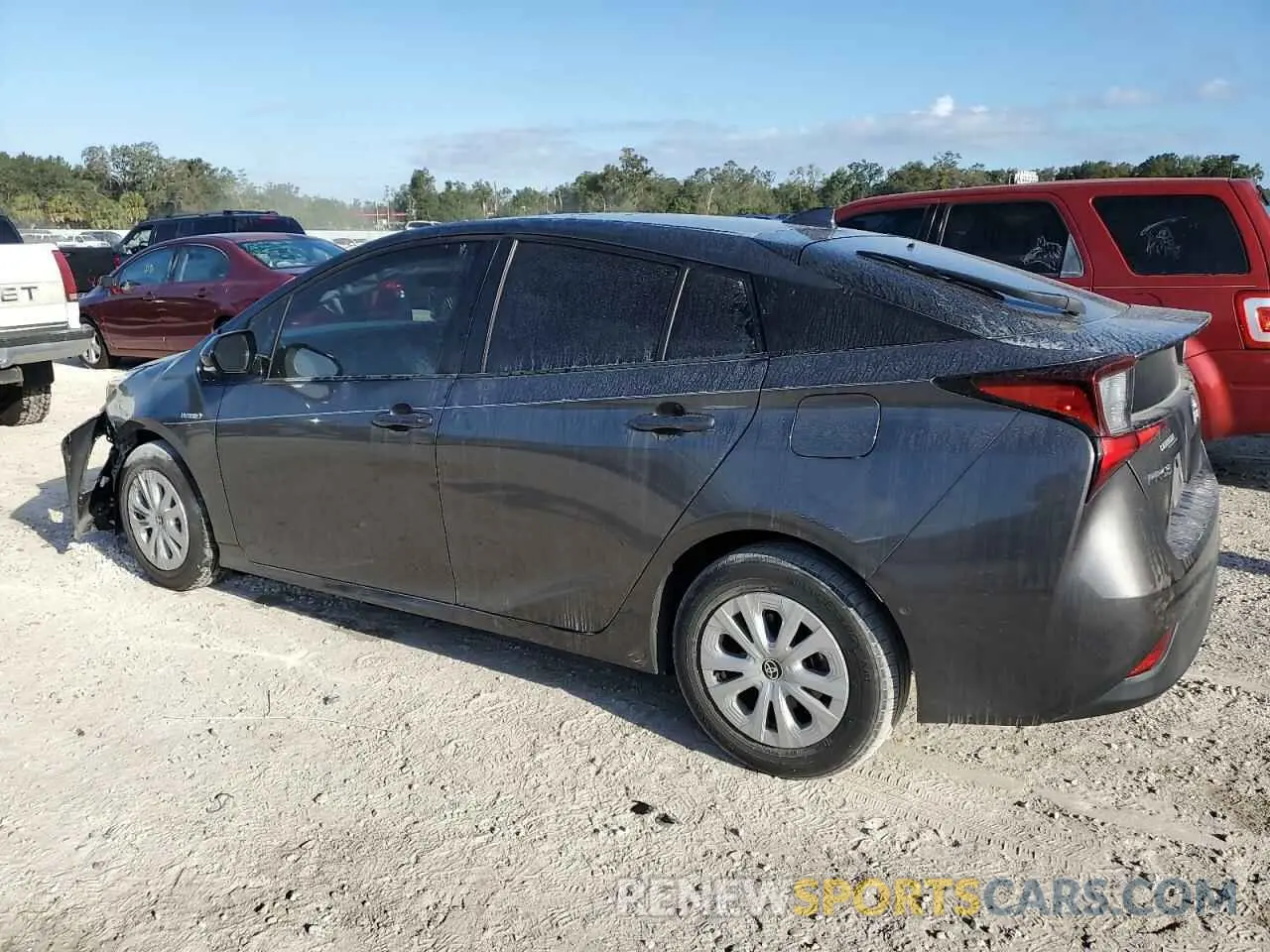 2 Photograph of a damaged car JTDKARFU6K3084167 TOYOTA PRIUS 2019