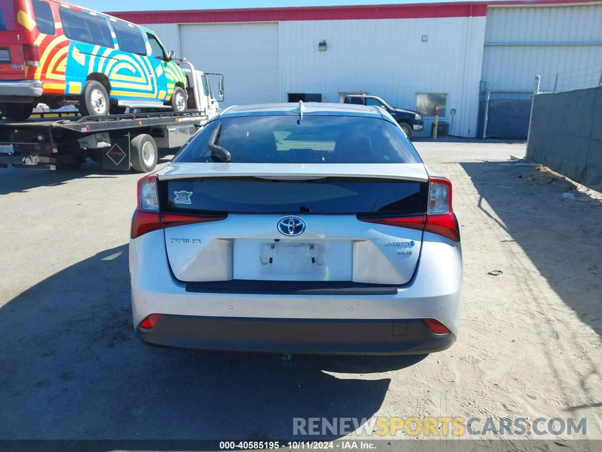 16 Photograph of a damaged car JTDKARFU6K3084900 TOYOTA PRIUS 2019