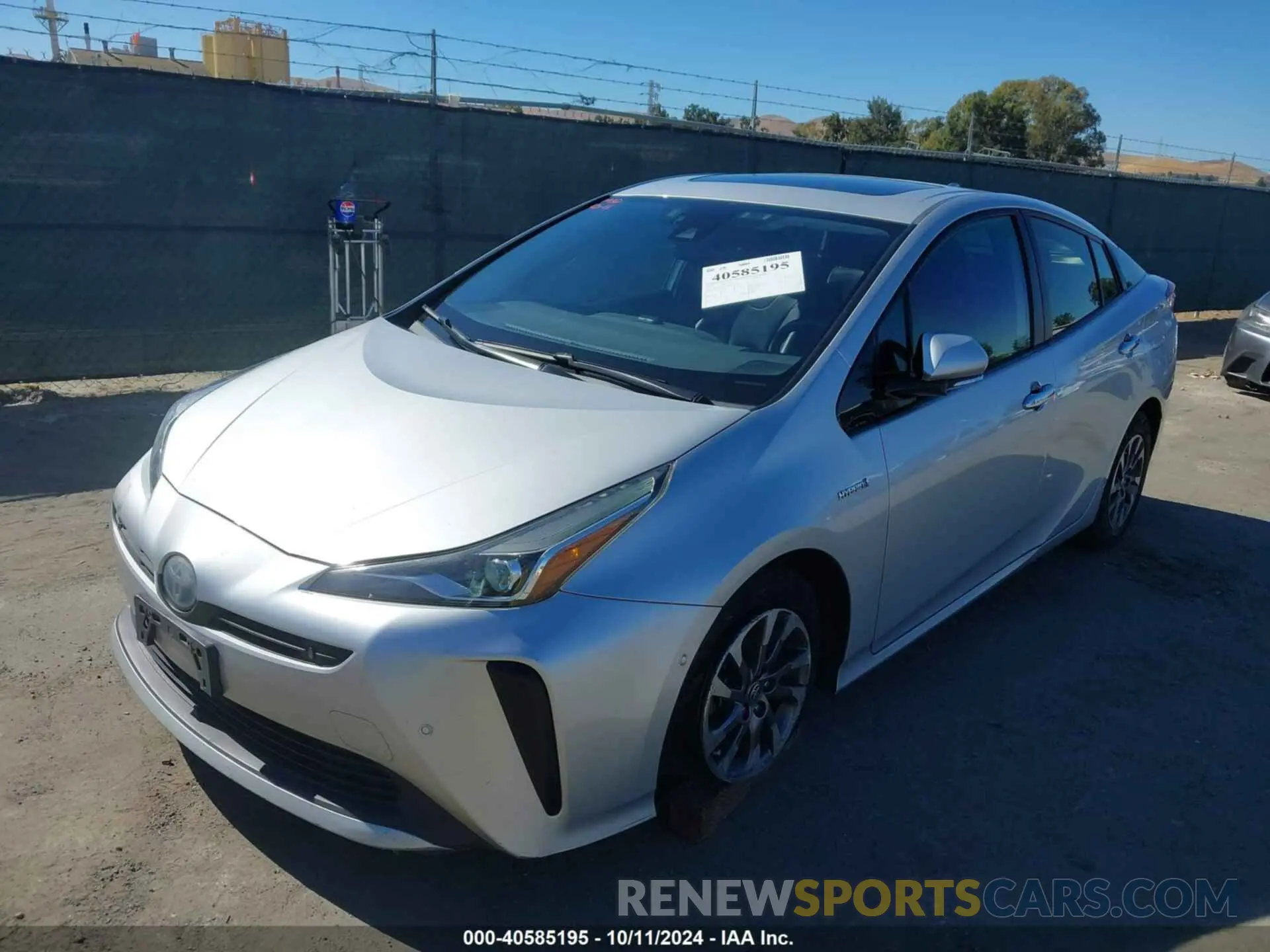6 Photograph of a damaged car JTDKARFU6K3084900 TOYOTA PRIUS 2019