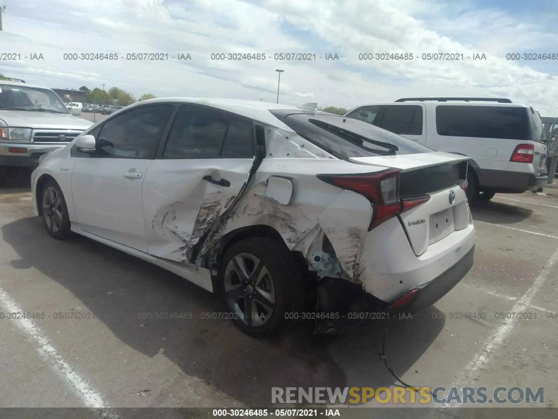 3 Photograph of a damaged car JTDKARFU6K3089062 TOYOTA PRIUS 2019