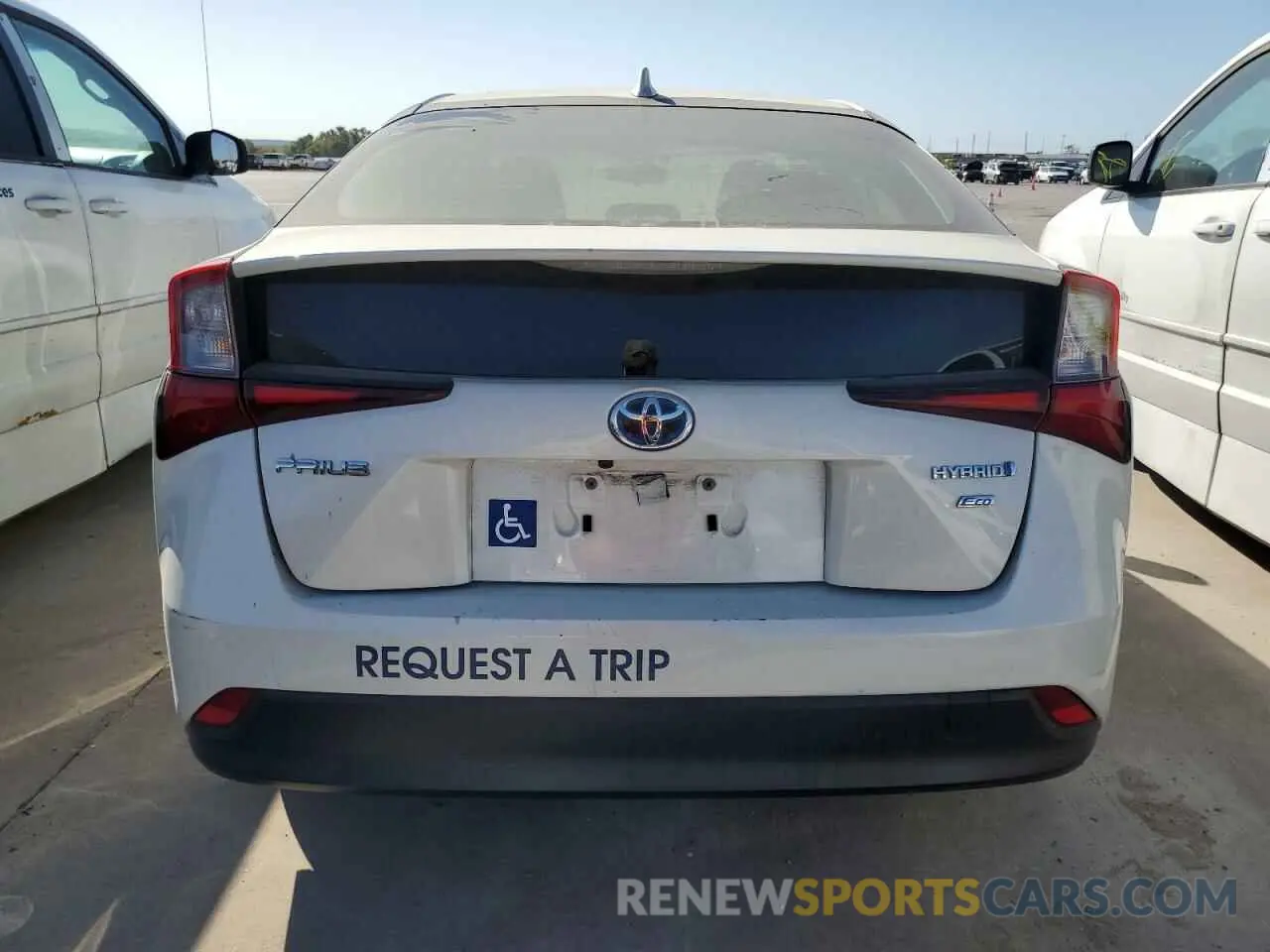 6 Photograph of a damaged car JTDKARFU6K3089143 TOYOTA PRIUS 2019