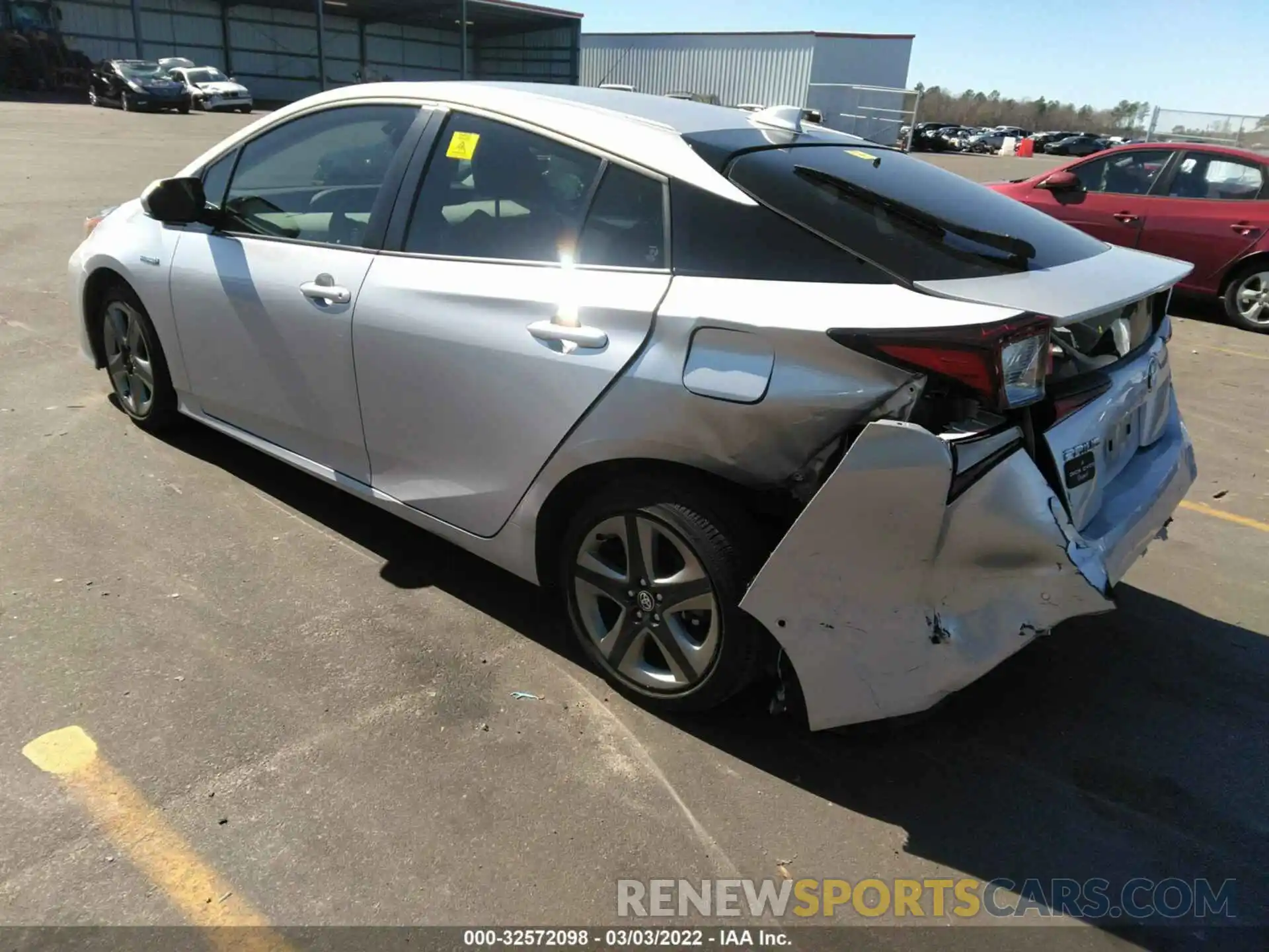 3 Photograph of a damaged car JTDKARFU6K3092186 TOYOTA PRIUS 2019