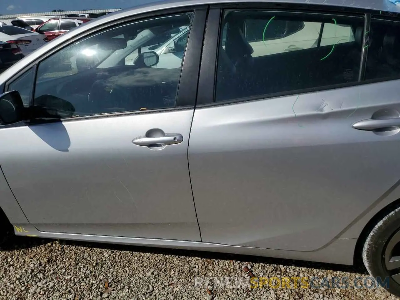 12 Photograph of a damaged car JTDKARFU6K3093306 TOYOTA PRIUS 2019