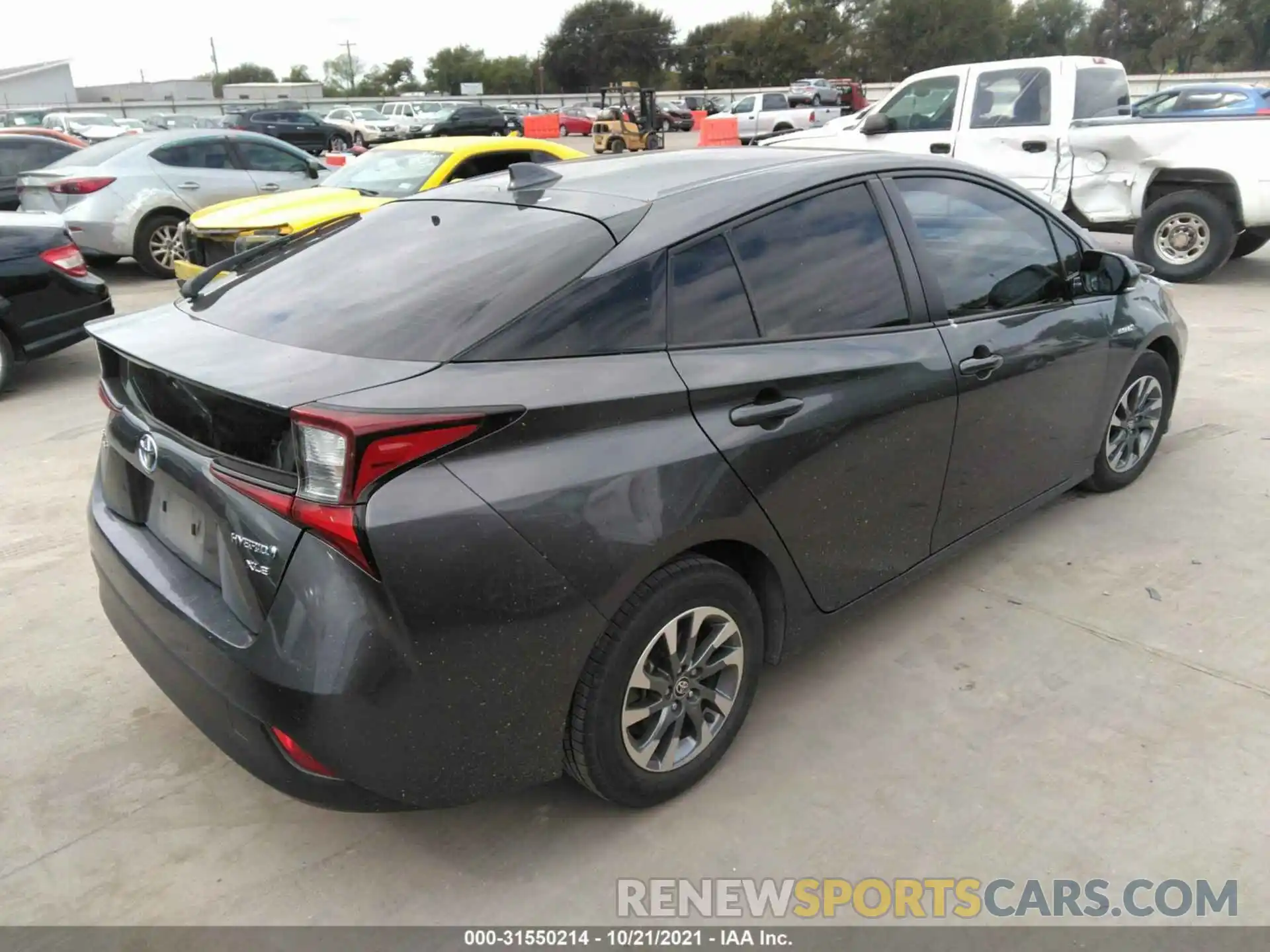 4 Photograph of a damaged car JTDKARFU6K3093791 TOYOTA PRIUS 2019