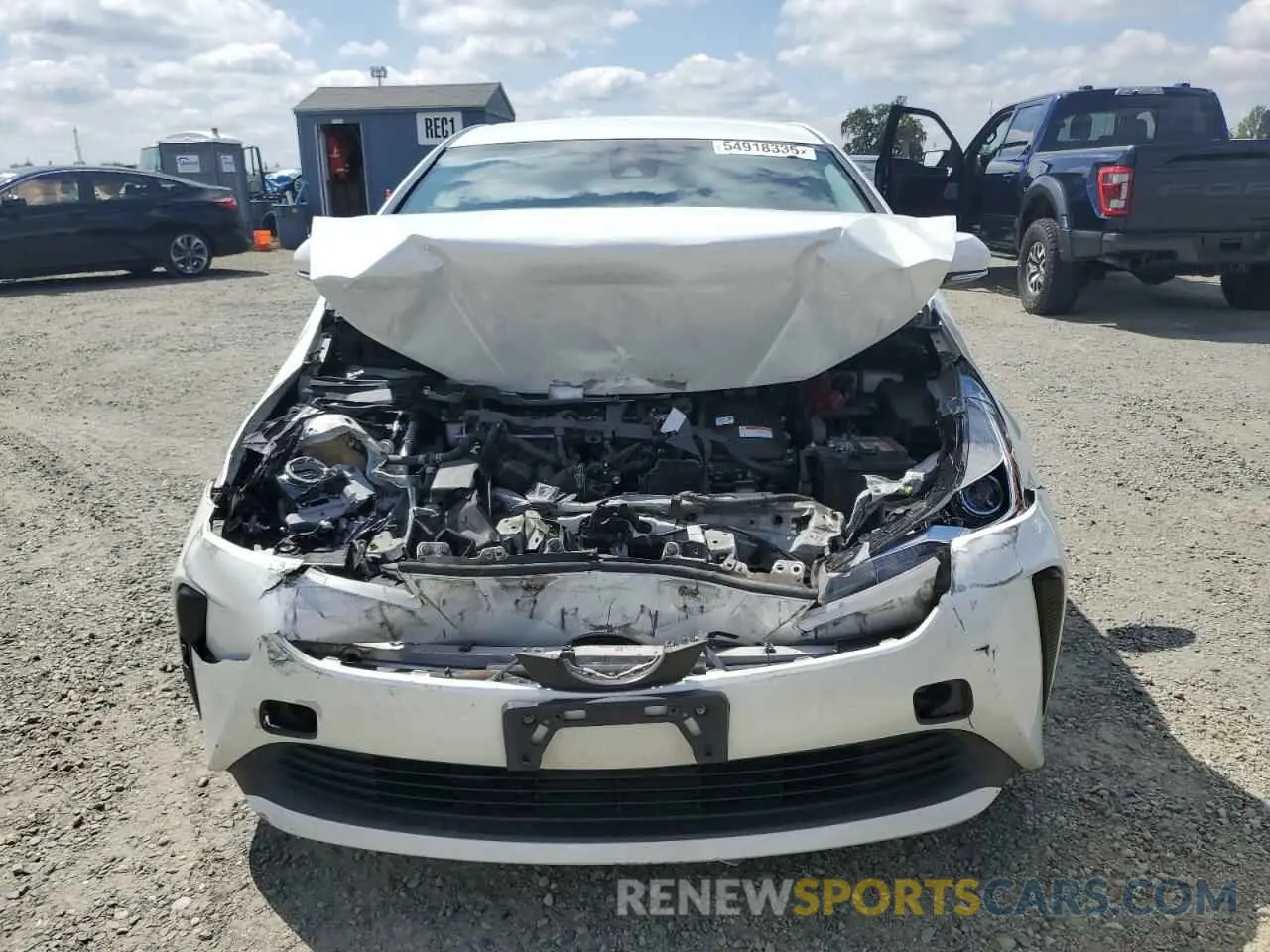 5 Photograph of a damaged car JTDKARFU6K3094990 TOYOTA PRIUS 2019