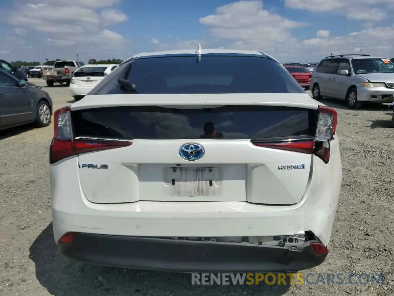6 Photograph of a damaged car JTDKARFU6K3094990 TOYOTA PRIUS 2019