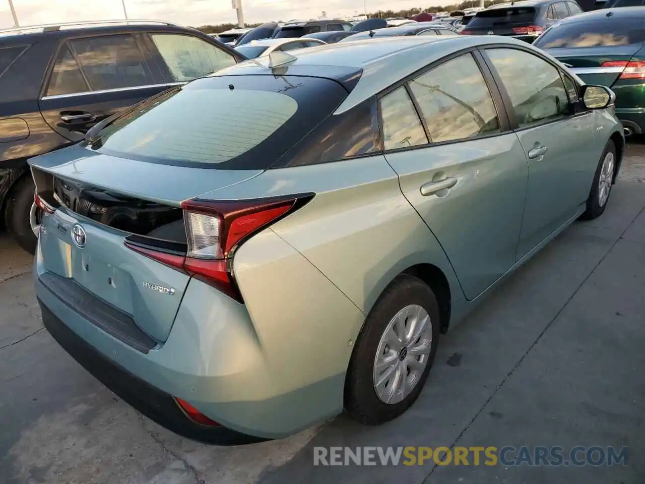 4 Photograph of a damaged car JTDKARFU6K3099574 TOYOTA PRIUS 2019