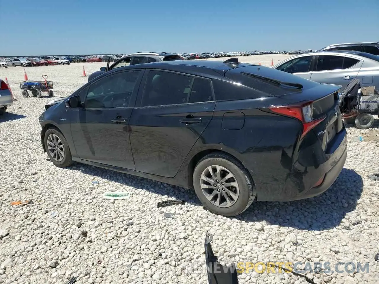 2 Photograph of a damaged car JTDKARFU7K3071668 TOYOTA PRIUS 2019