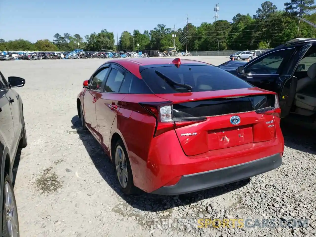 3 Photograph of a damaged car JTDKARFU7K3074022 TOYOTA PRIUS 2019