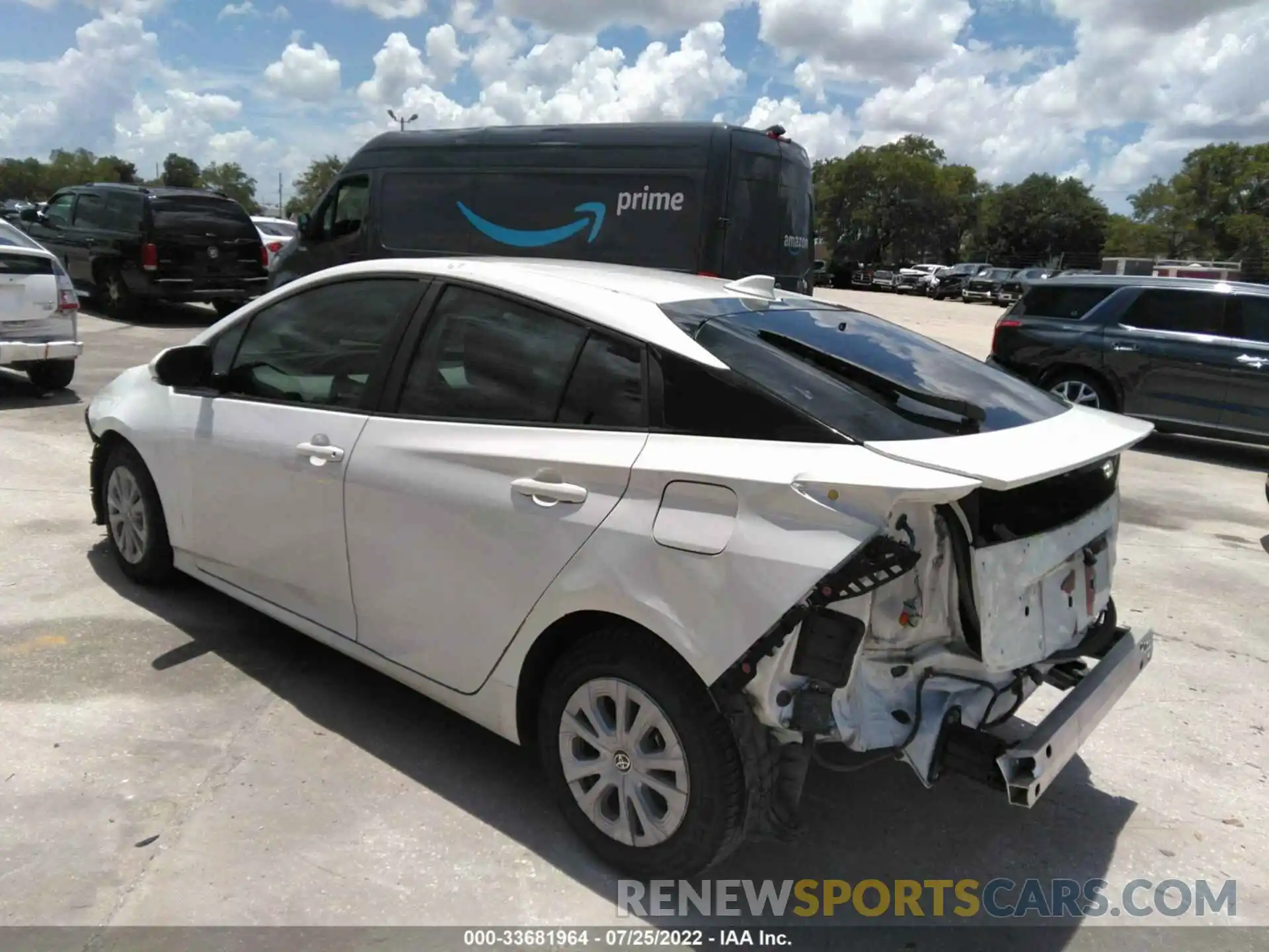 3 Photograph of a damaged car JTDKARFU7K3075185 TOYOTA PRIUS 2019