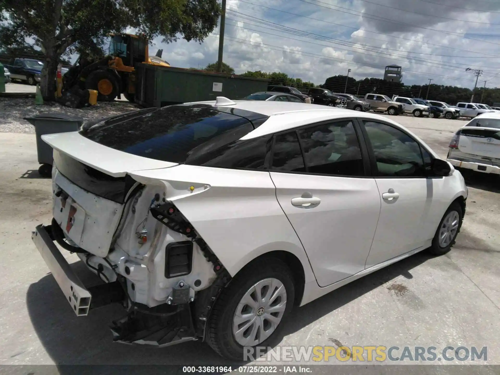 4 Photograph of a damaged car JTDKARFU7K3075185 TOYOTA PRIUS 2019