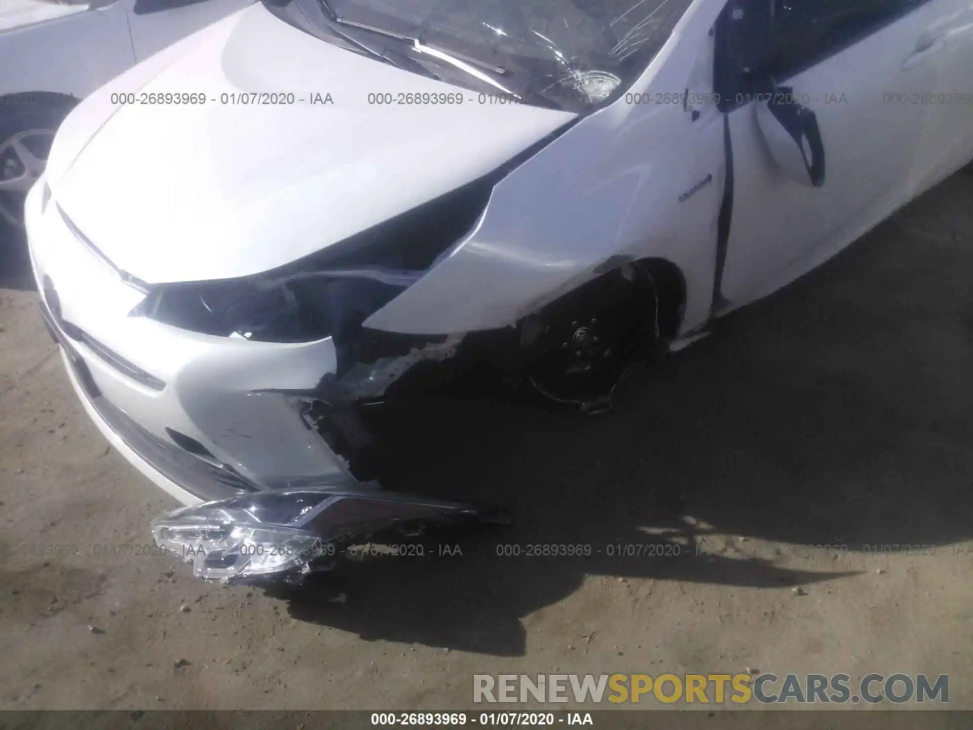 6 Photograph of a damaged car JTDKARFU7K3078474 TOYOTA PRIUS 2019