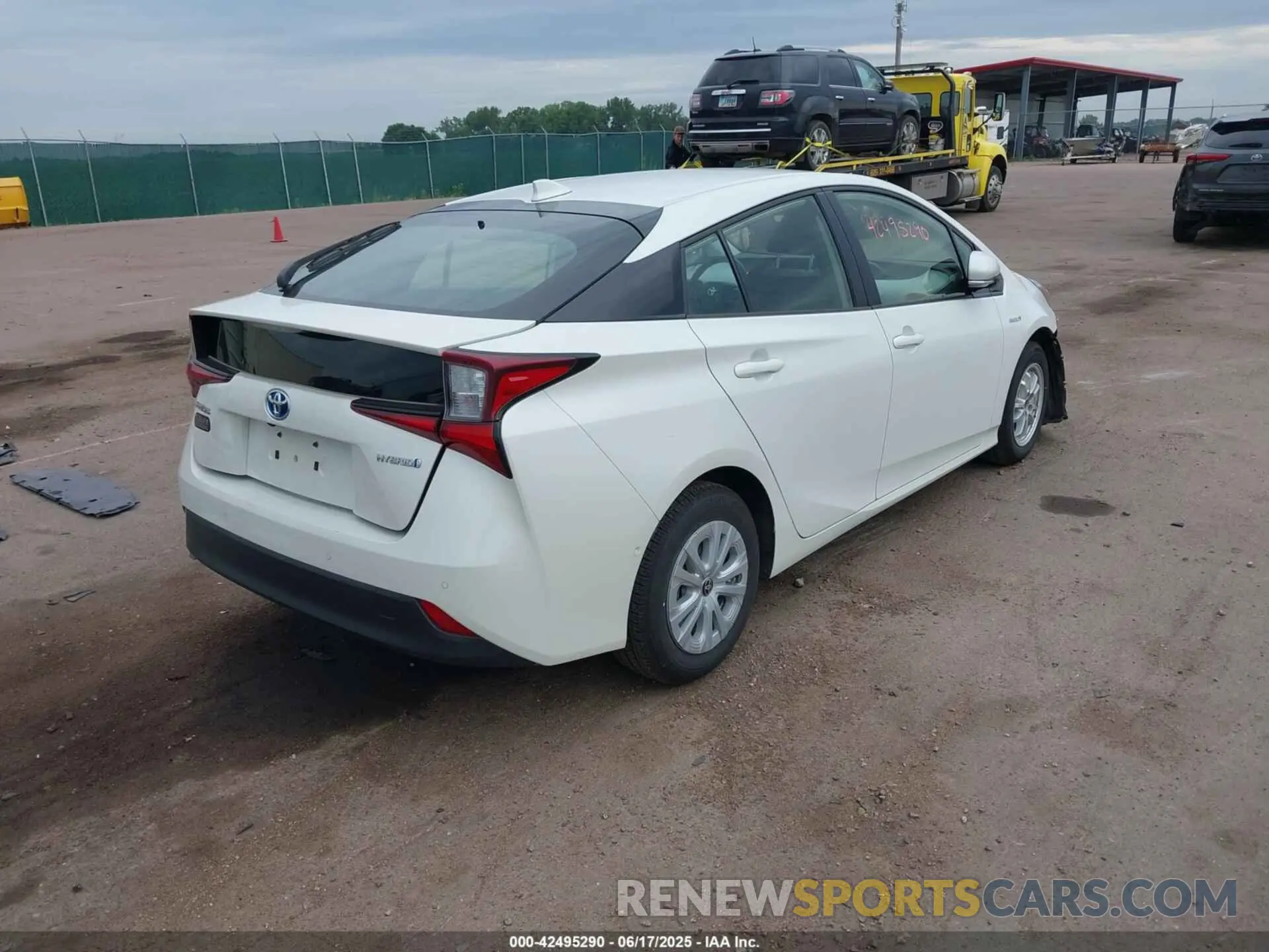 4 Photograph of a damaged car JTDKARFU7K3079057 TOYOTA PRIUS 2019