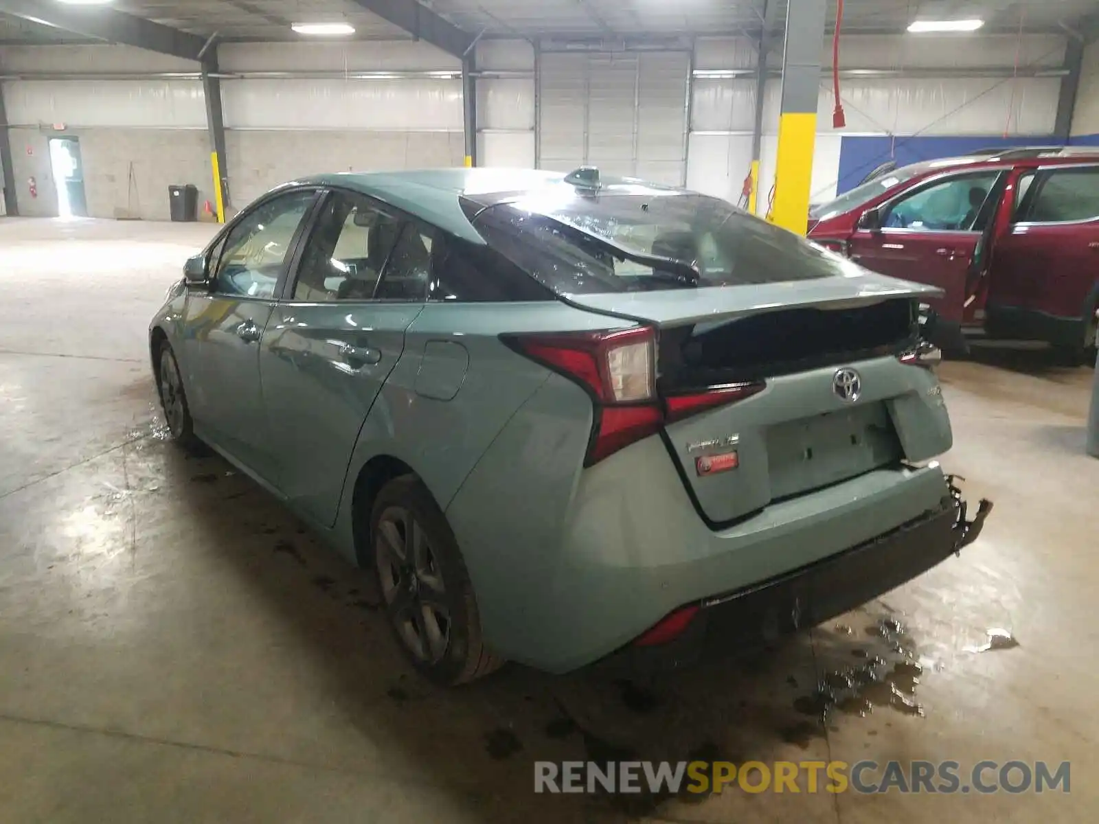 3 Photograph of a damaged car JTDKARFU7K3079351 TOYOTA PRIUS 2019